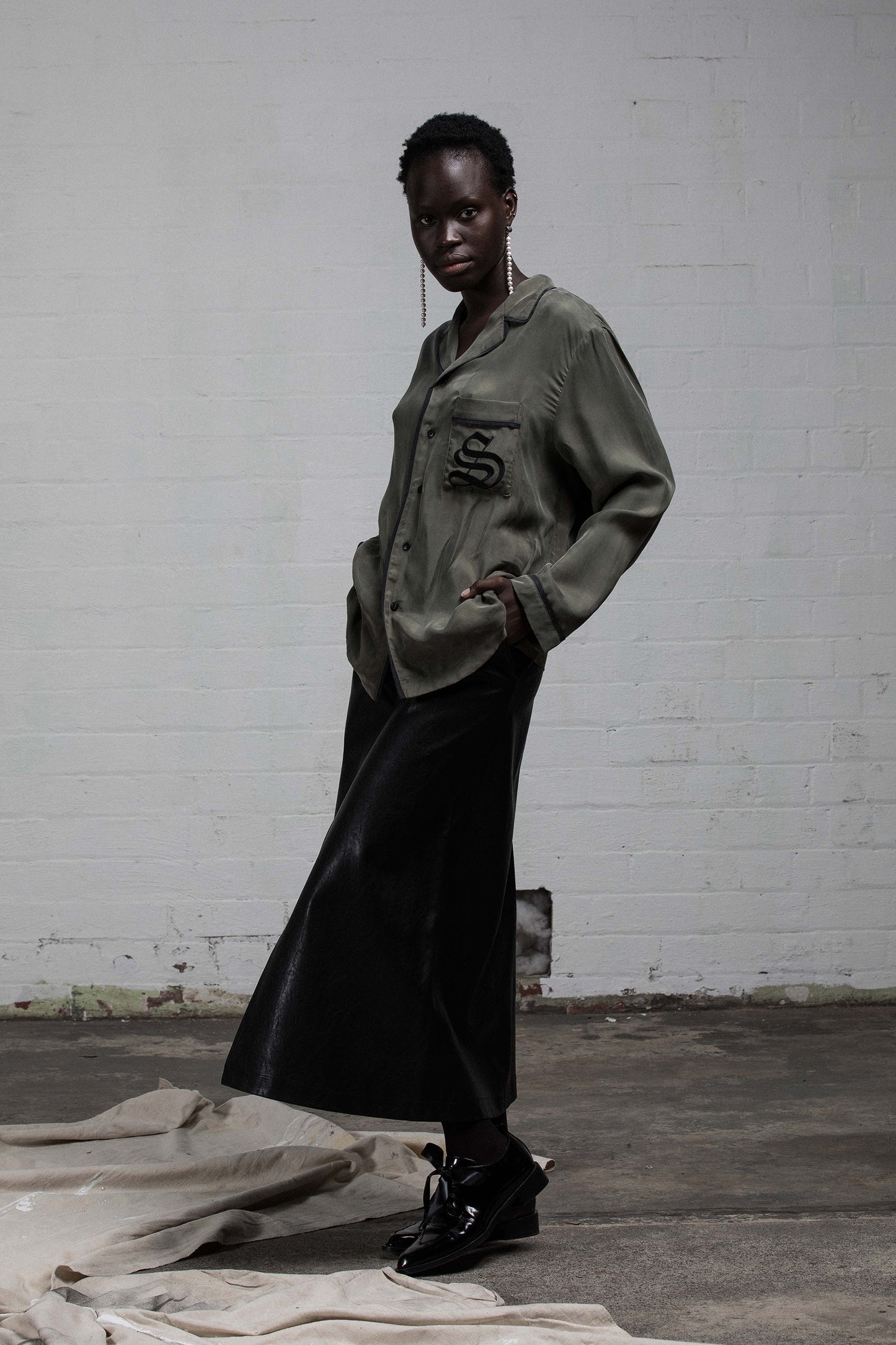 The Standard PJ Set - Khaki/Black