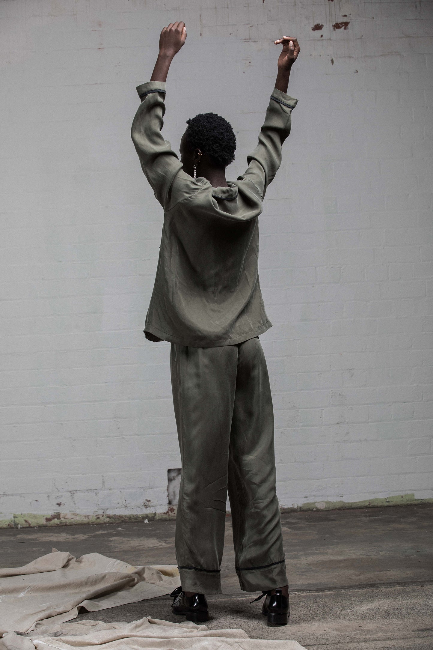 The Standard PJ Set - Khaki/Black