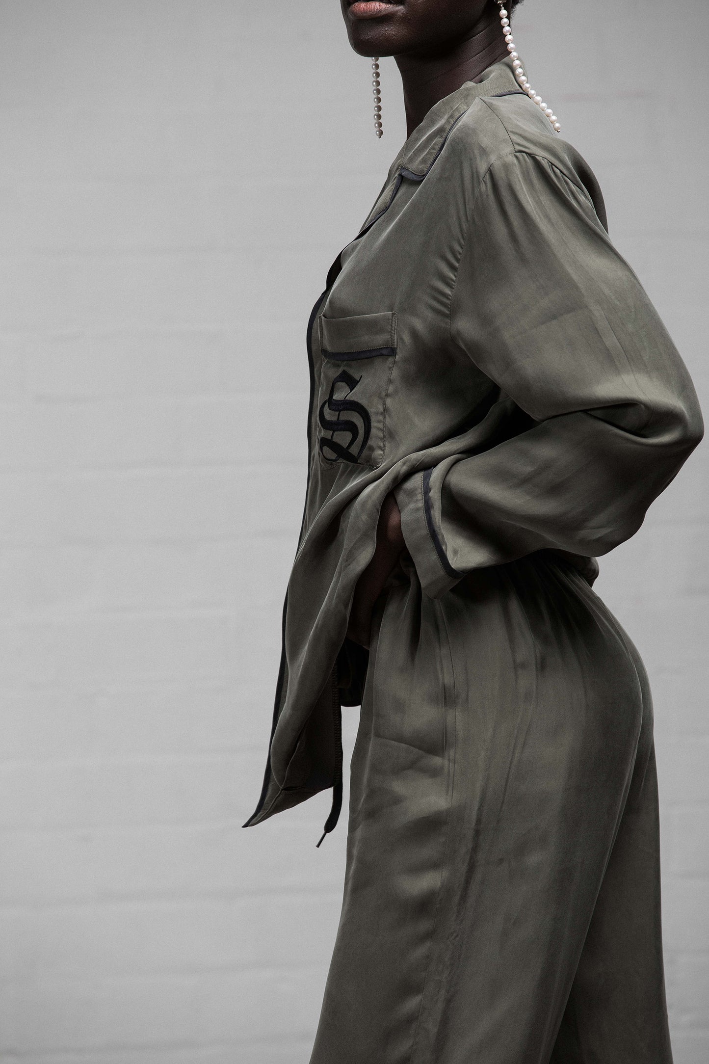 The Standard PJ Set - Khaki/Black