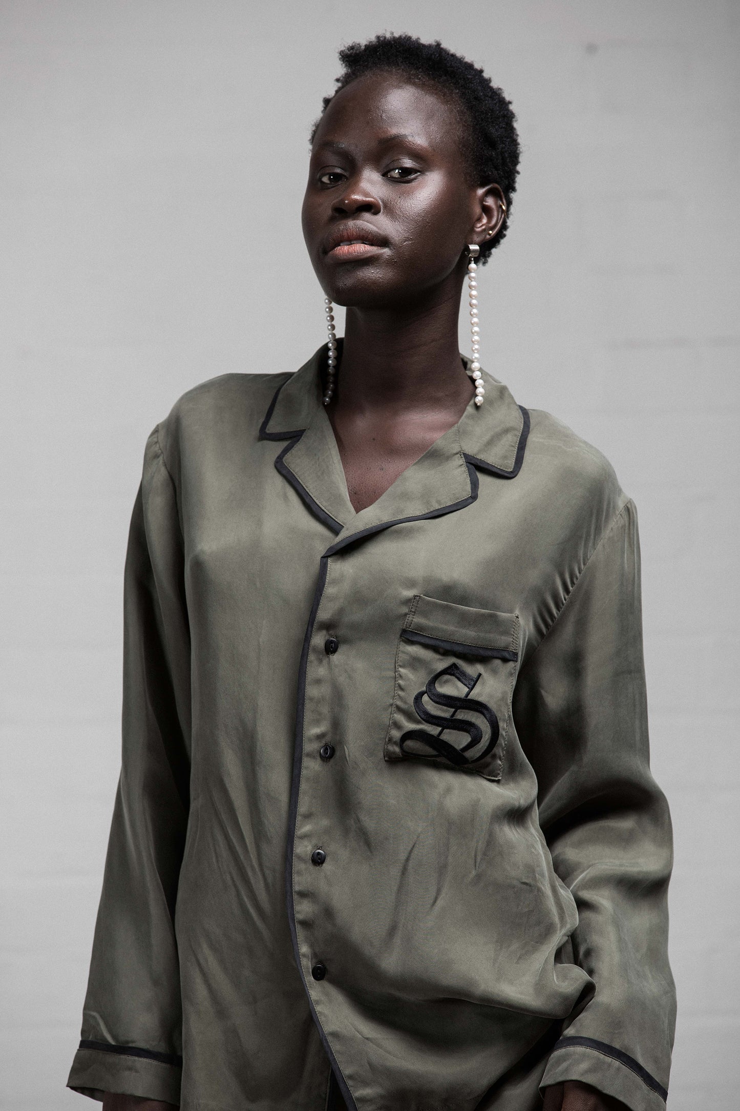 The Standard PJ Set - Khaki/Black