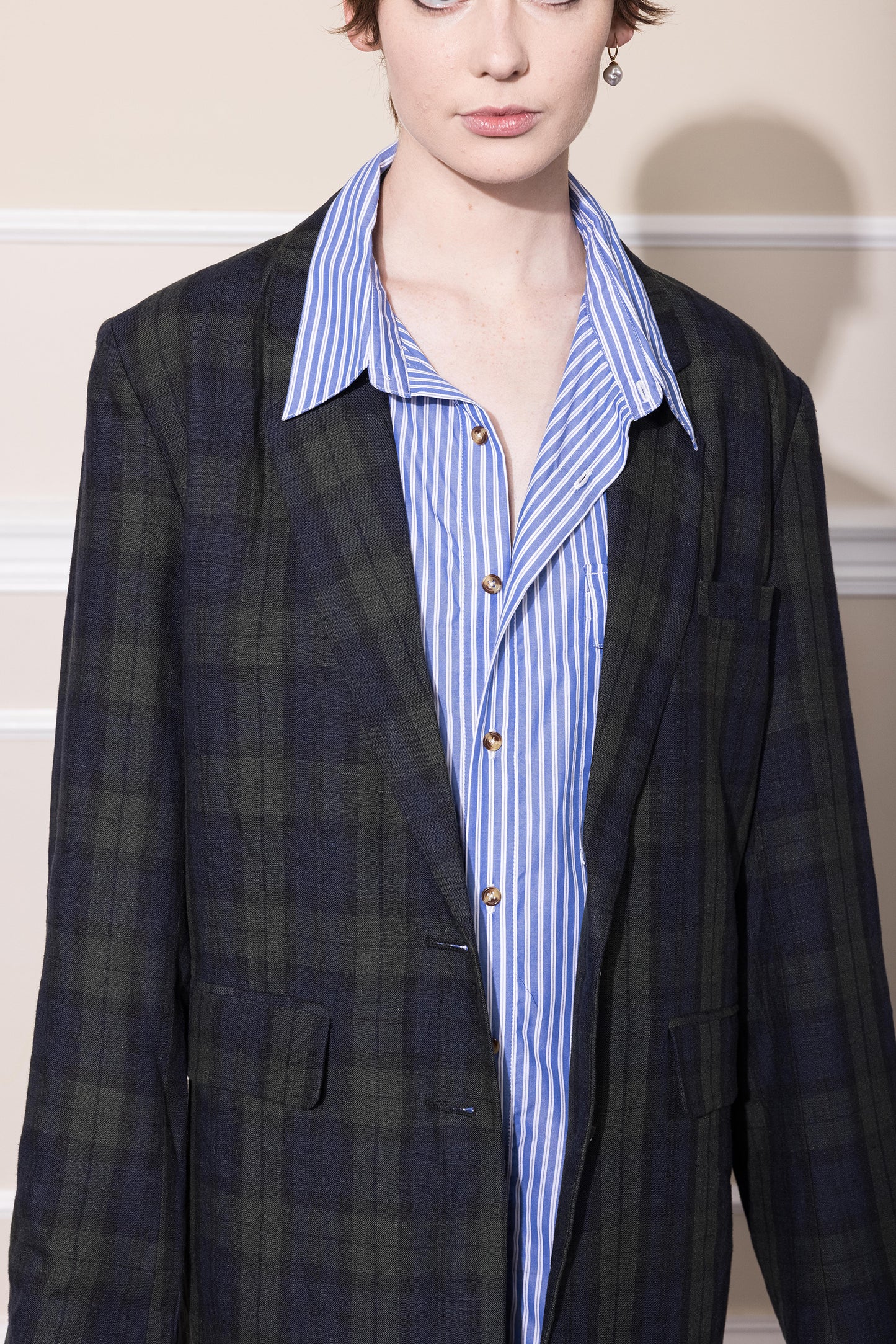 PLANETARY BLAZER NAVY PLAID