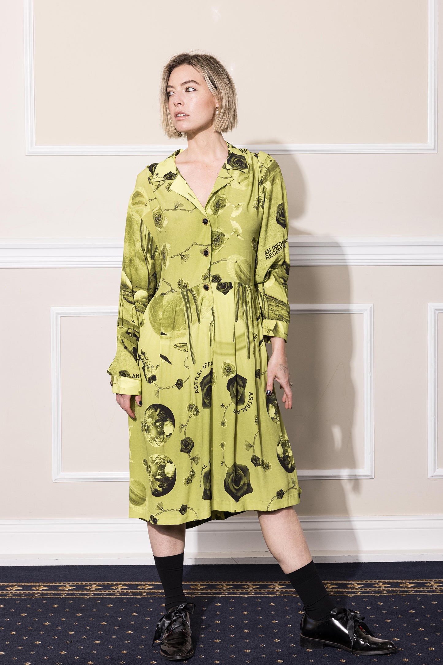 NEON DESERT DRESS - NEON PRINT
