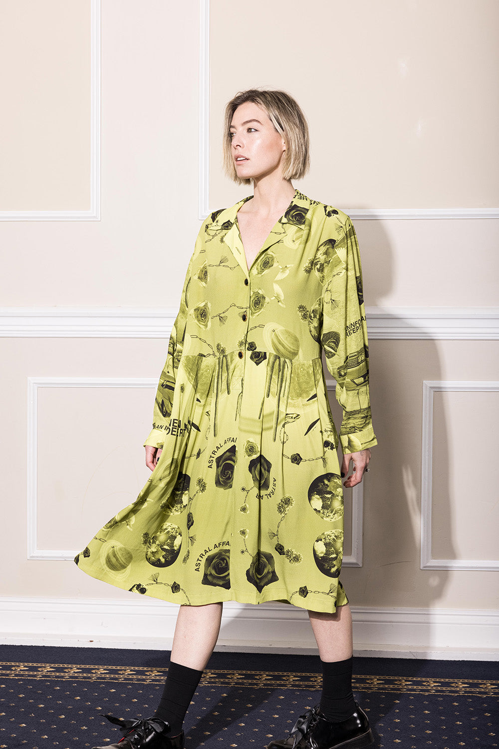 NEON DESERT DRESS - NEON PRINT