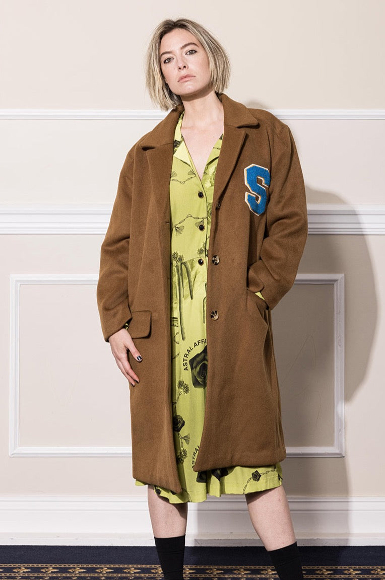 UFO WOOL COAT - TAN
