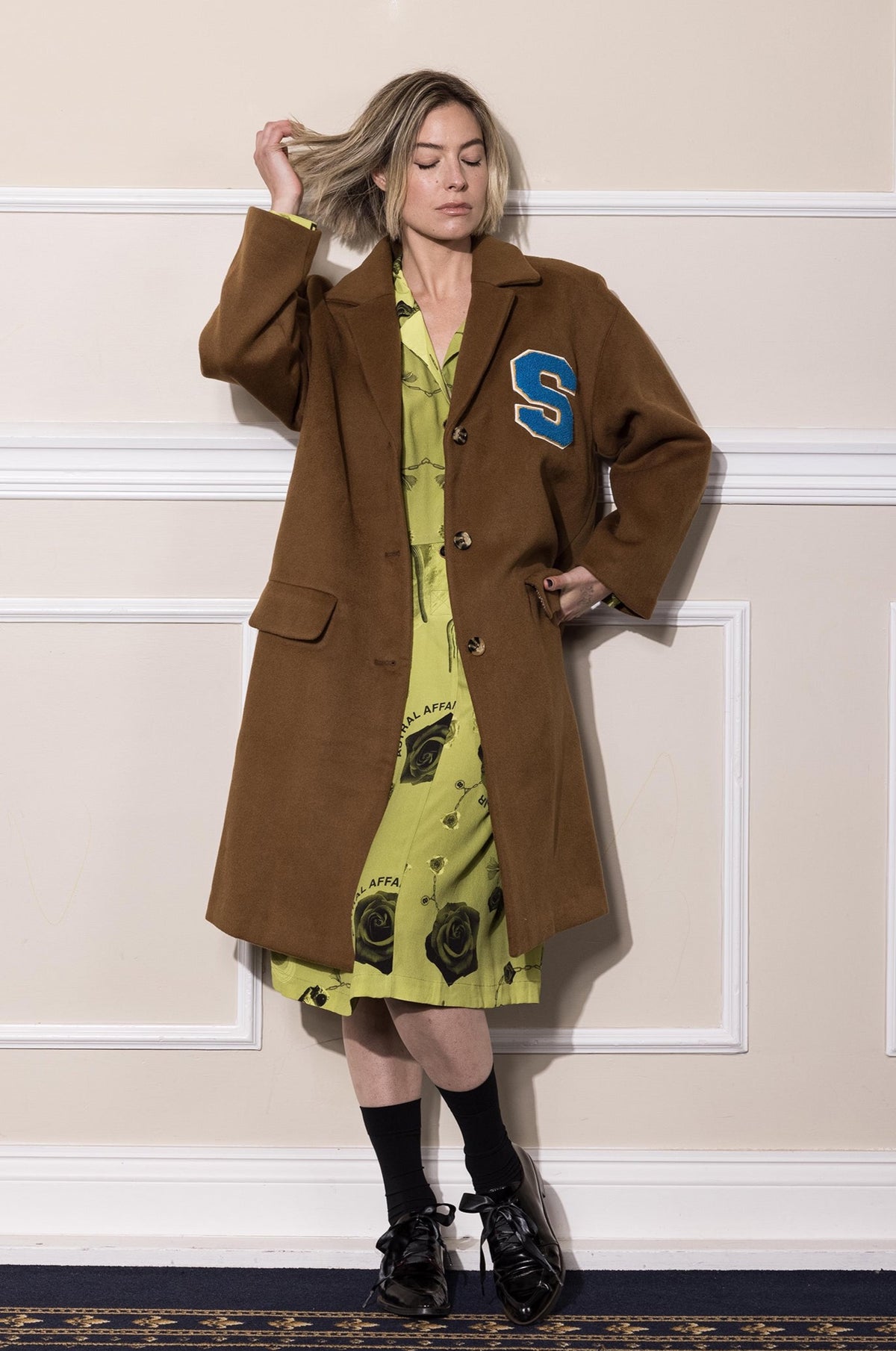 UFO WOOL COAT - TAN