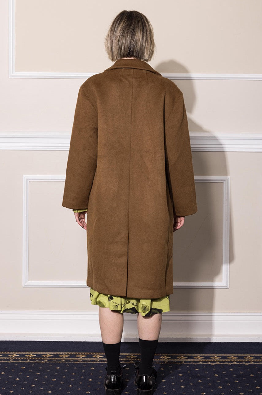 UFO WOOL COAT - TAN