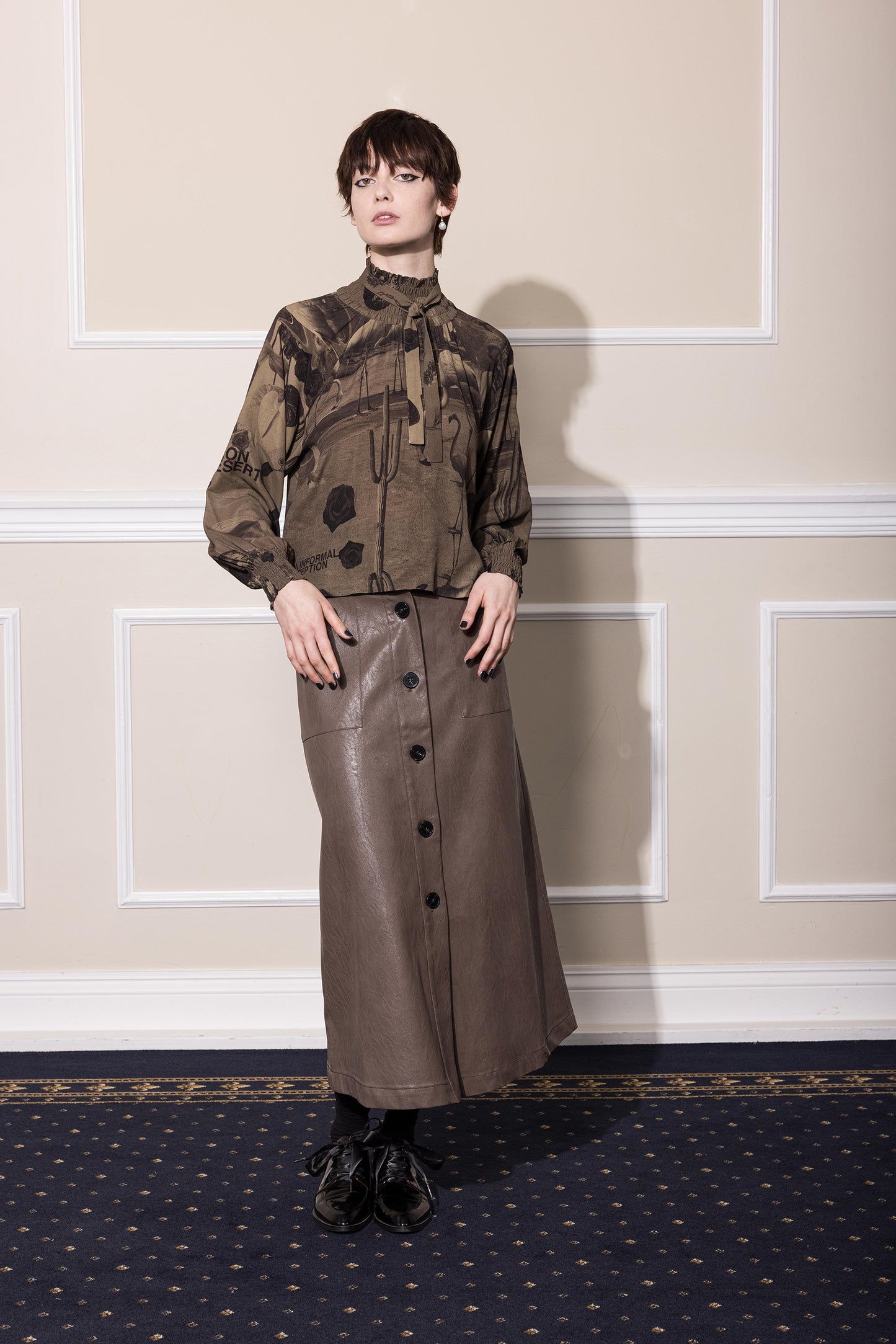 DESERT LEISURE SHIFT - CHOCOLATE PRINT