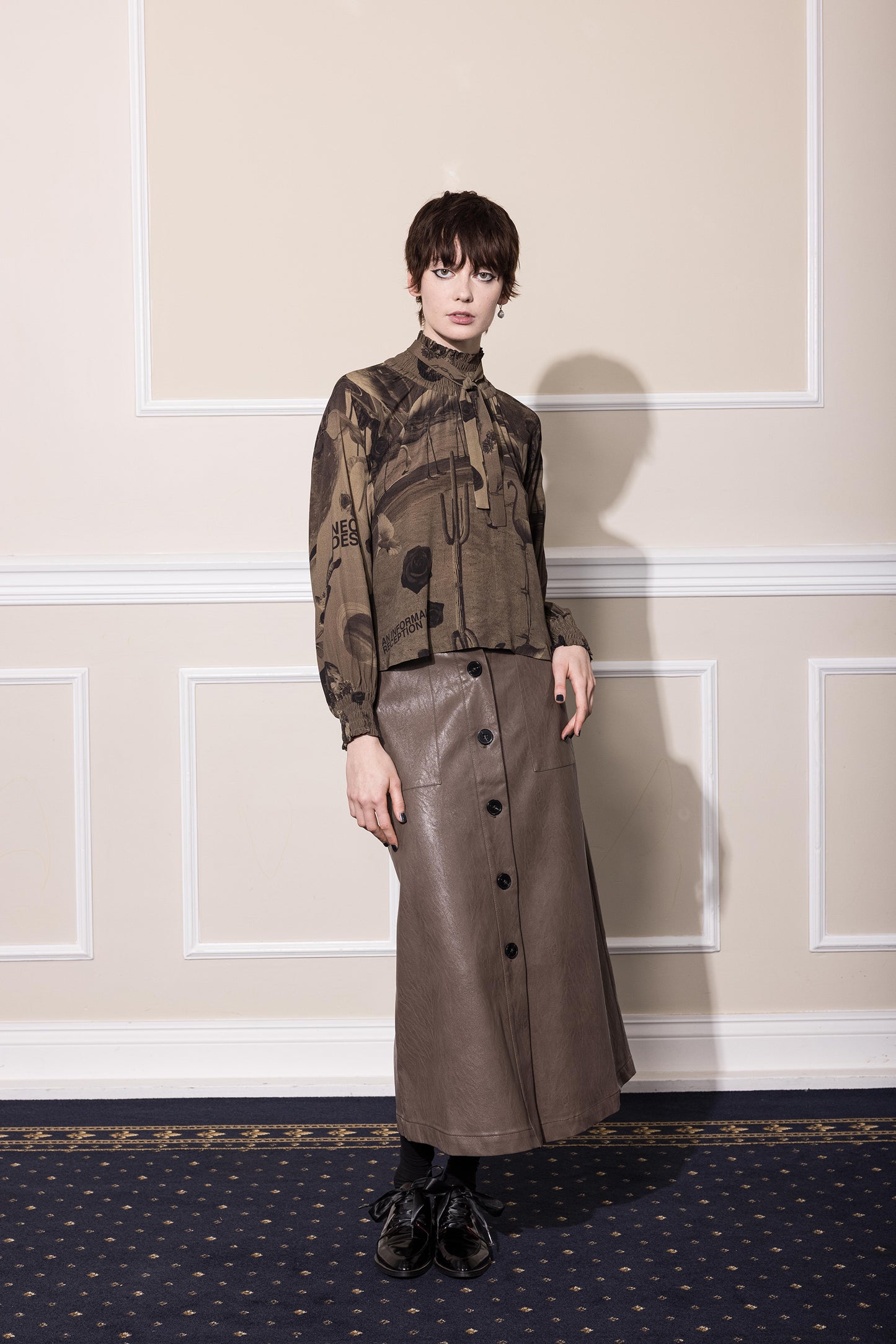 DESERT LEISURE SHIFT - CHOCOLATE PRINT