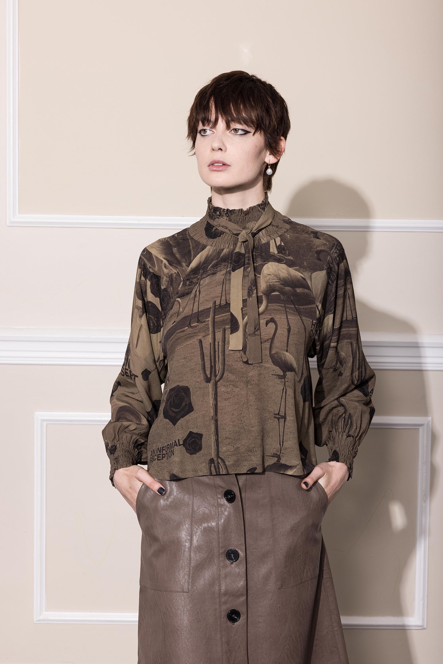 DESERT LEISURE SHIFT - CHOCOLATE PRINT