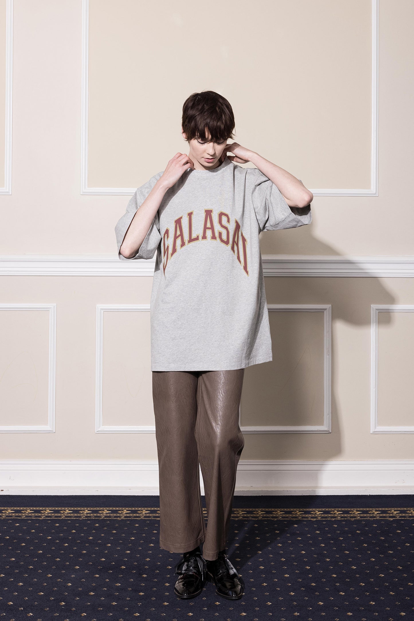 UNISEX BASKETBALL TEE GRAY MARL