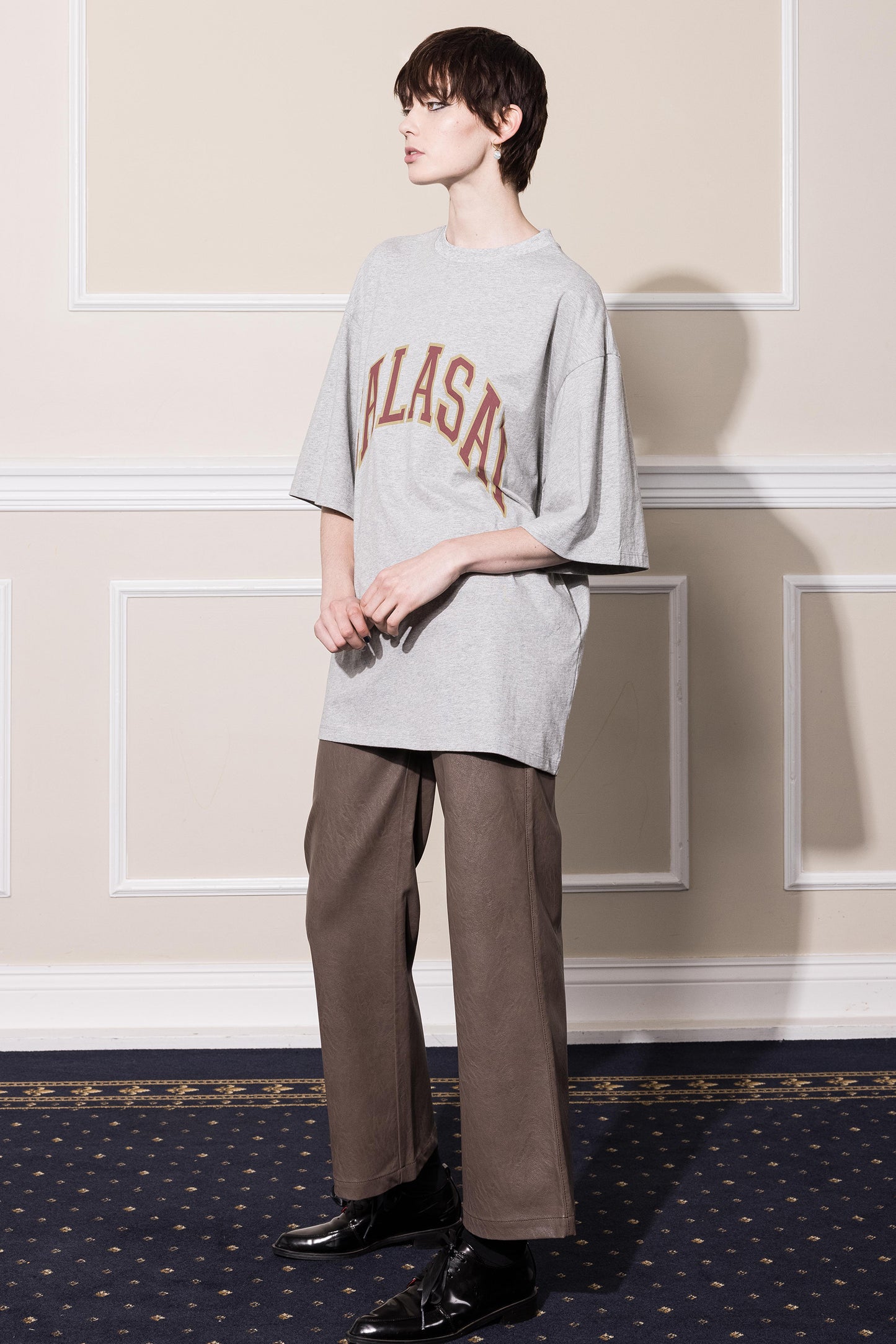 UNISEX BASKETBALL TEE GRAY MARL