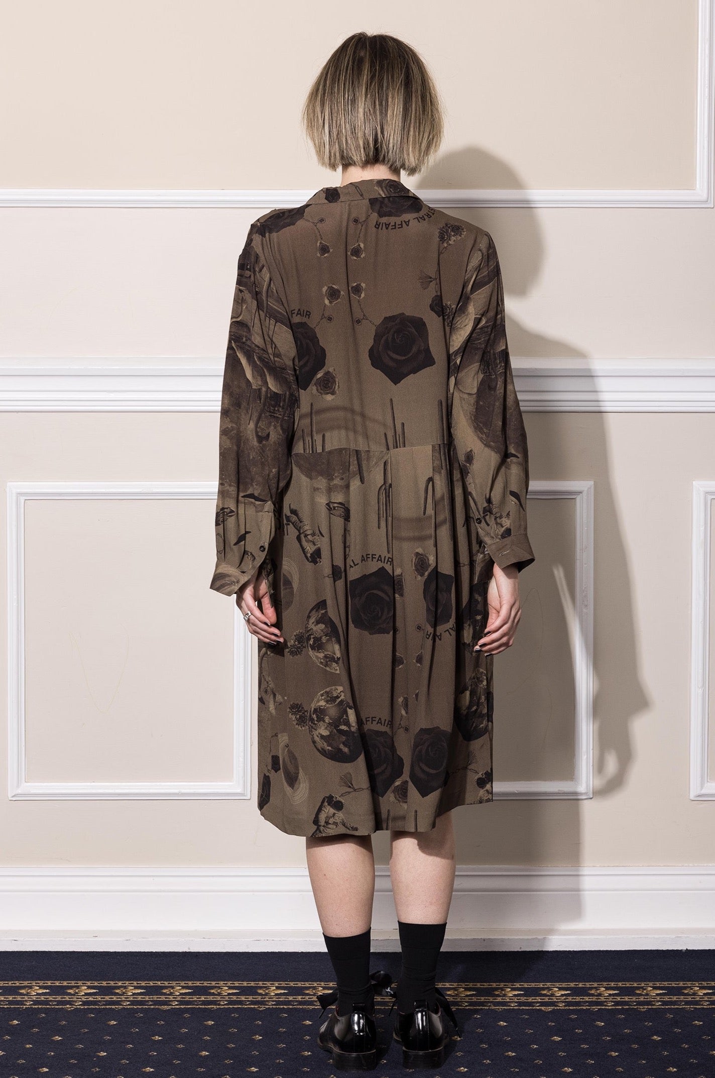 NEON DESERT DRESS - CHOCOLATE PRINT