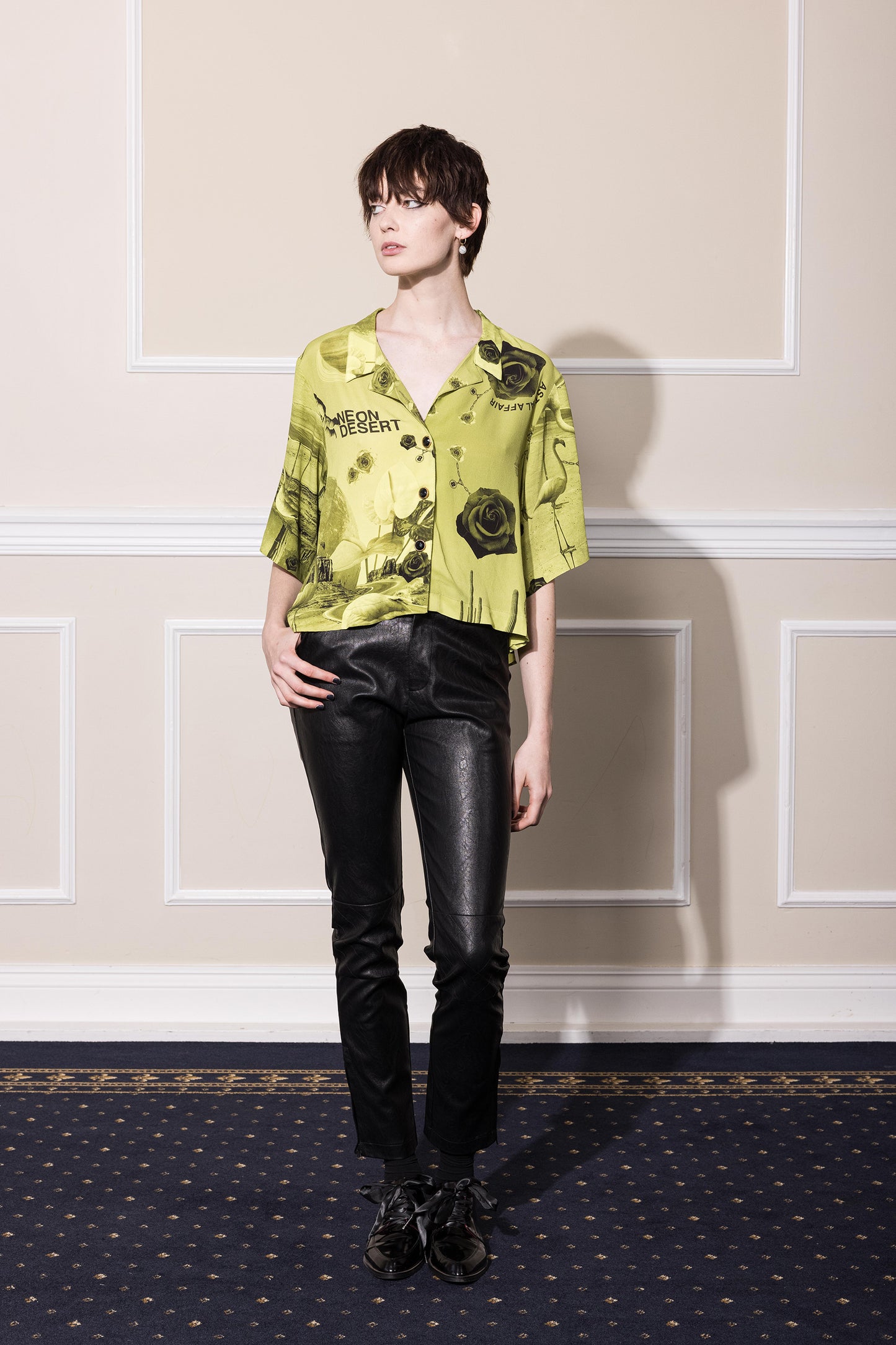 NEON DESERT BLOUSE - NEON PRINT