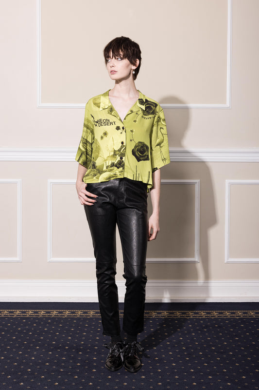 NEON DESERT BLOUSE - NEON PRINT