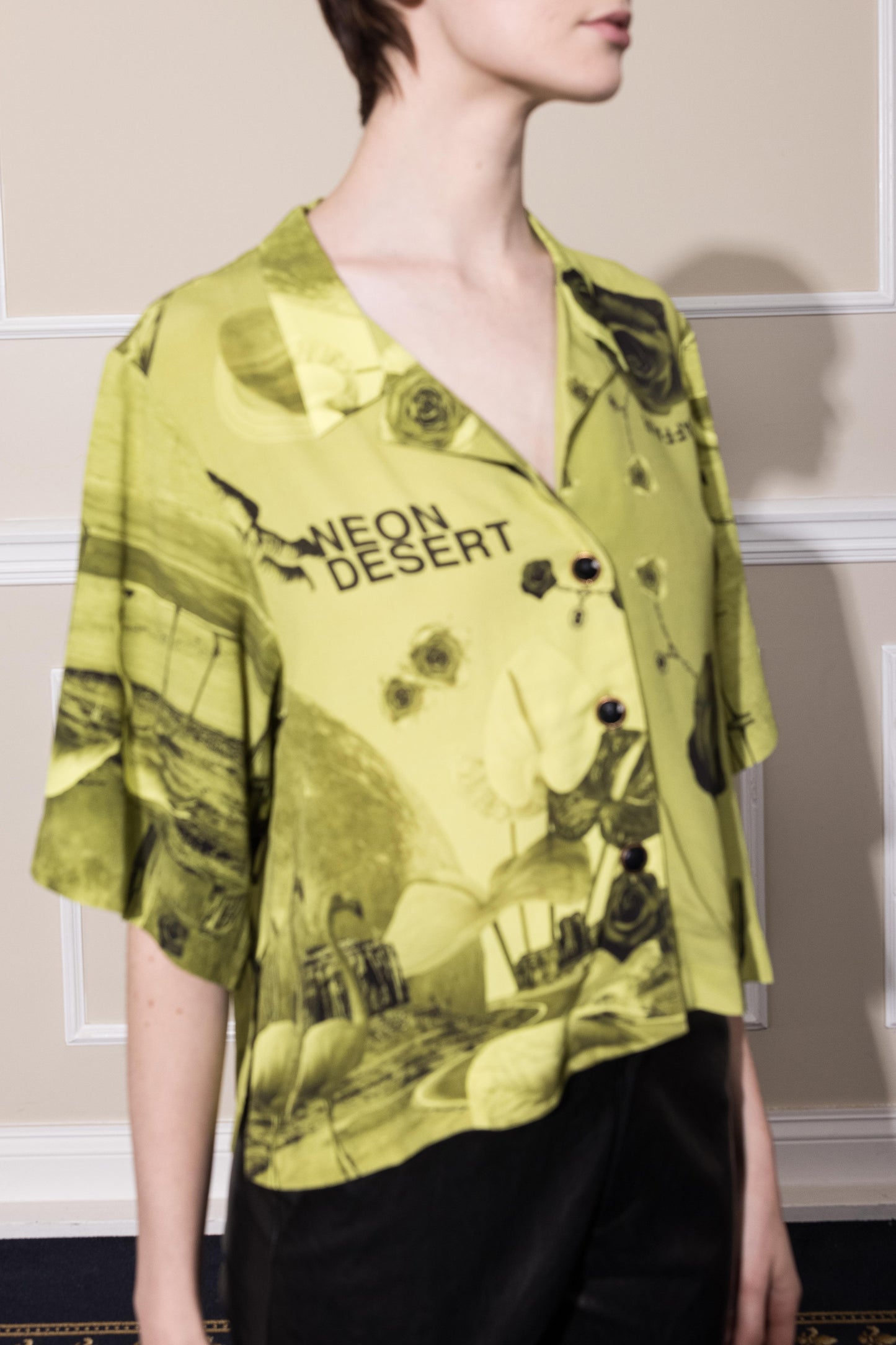 NEON DESERT BLOUSE - NEON PRINT