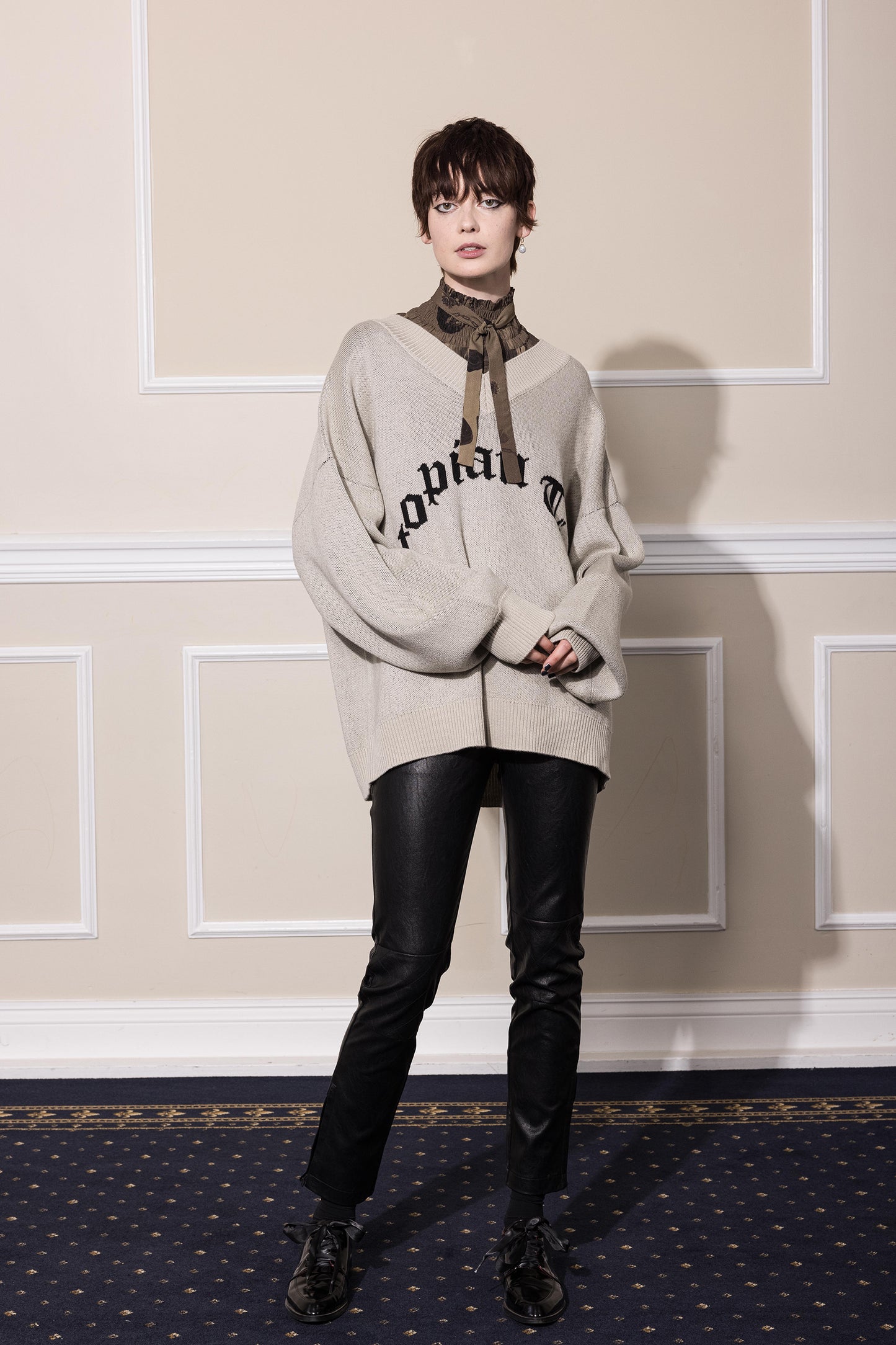 UTOPIAN TIDE JUMPER - BONE MERINO