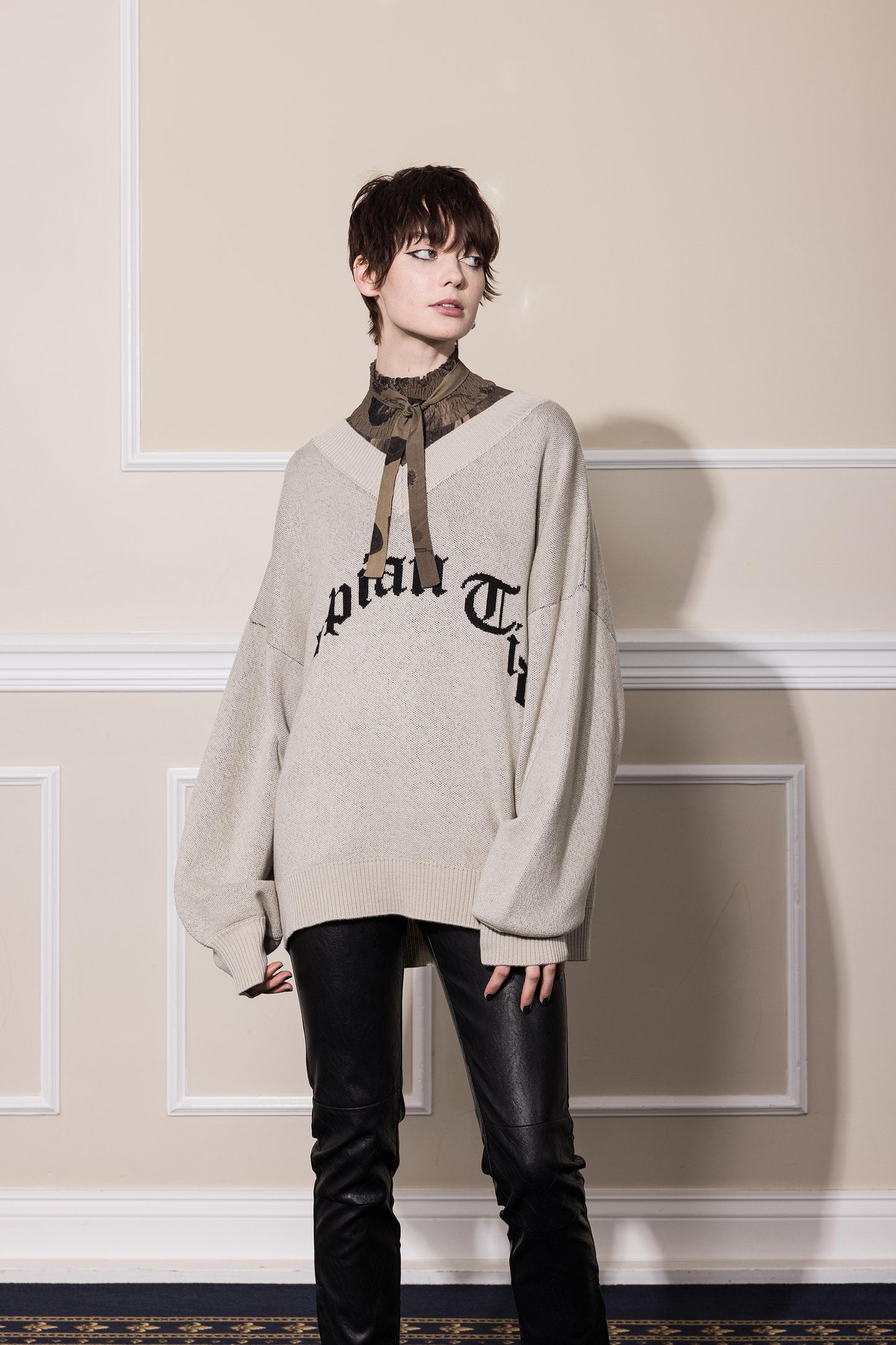 UTOPIAN TIDE JUMPER - BONE MERINO