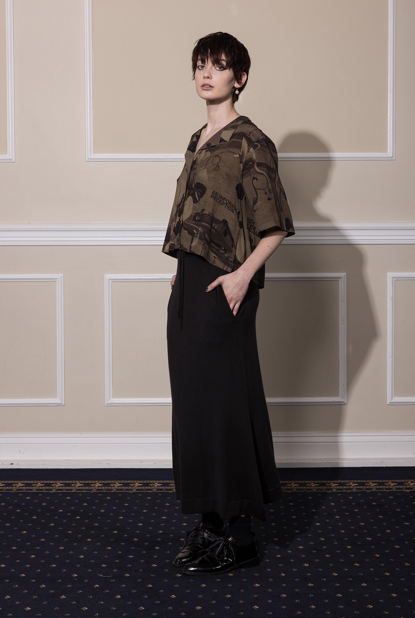 NEON DESERT BLOUSE - CHOCOLATE