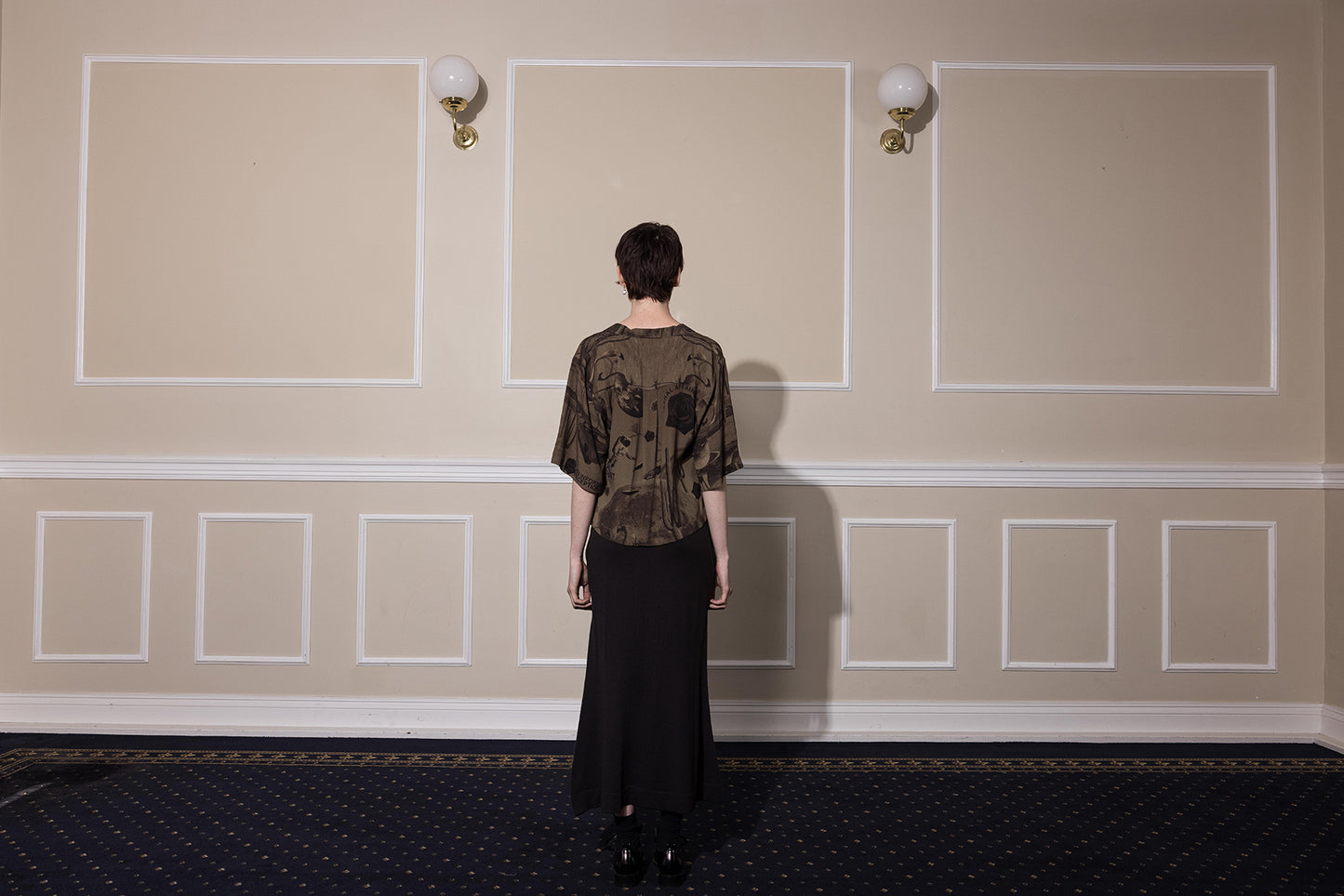 NEON DESERT BLOUSE - CHOCOLATE