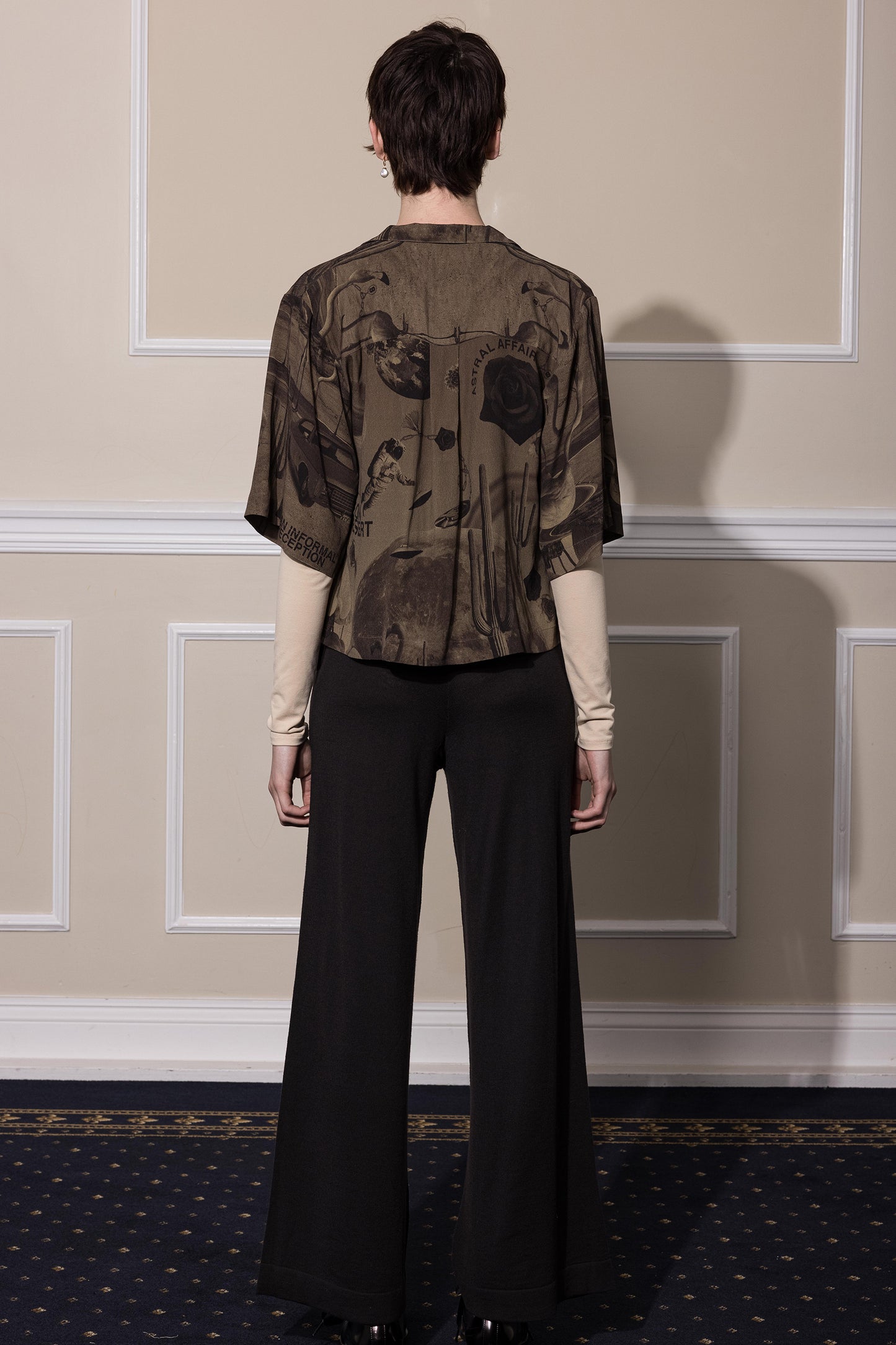 NEON DESERT BLOUSE - CHOCOLATE