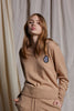 LOUNGE VNECK SWEATER - BEIGE CASHMERE WOOL