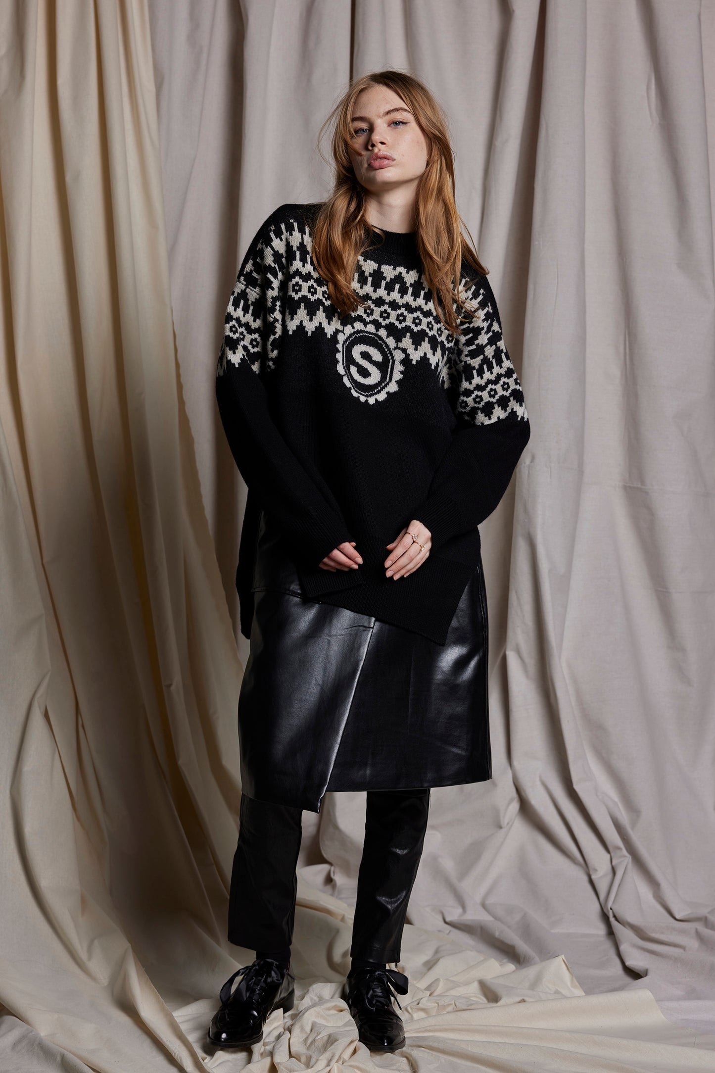 NORDIC NOIR JUMPER - MERINO