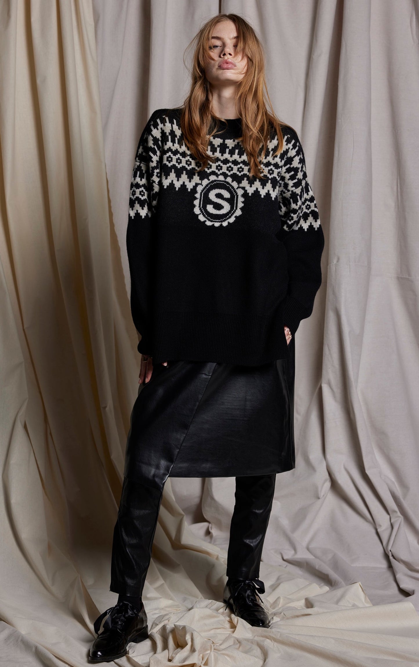 NORDIC NOIR JUMPER - MERINO