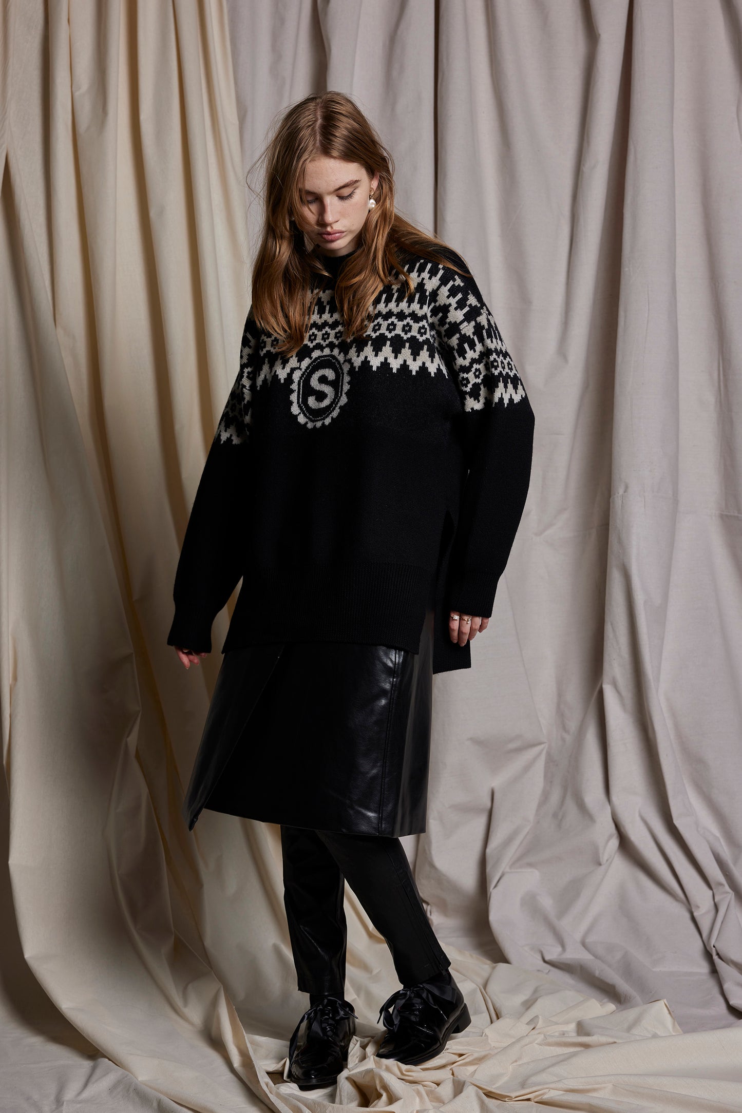 NORDIC NOIR JUMPER - MERINO