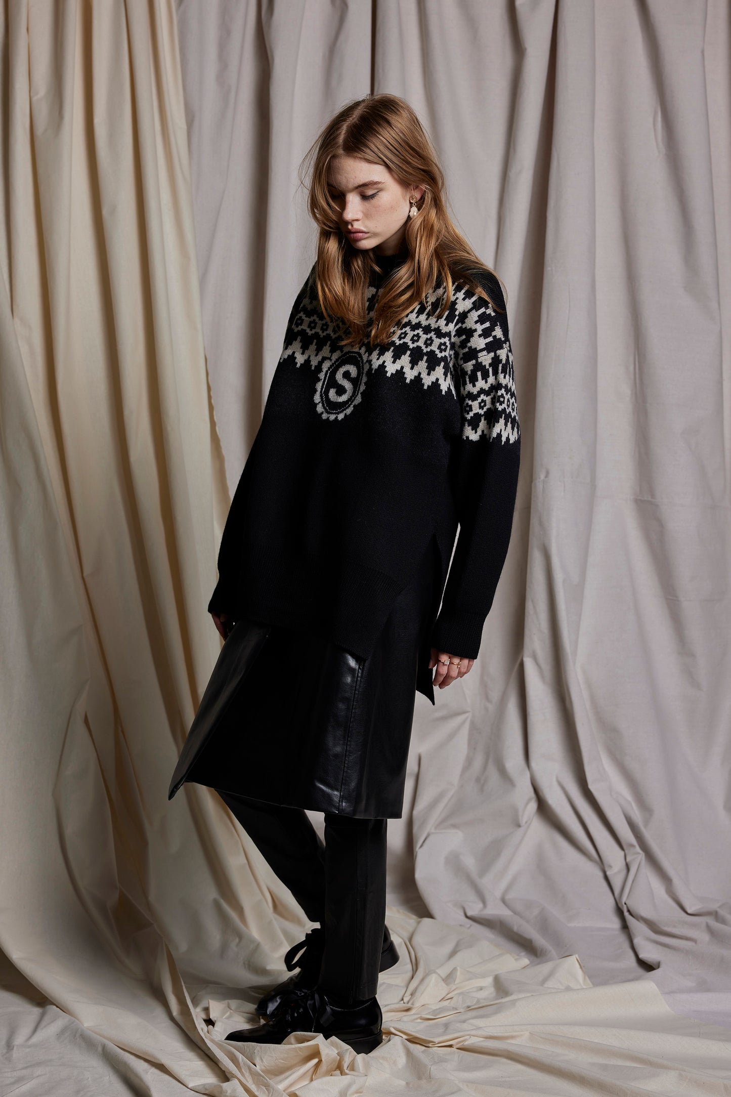 NORDIC NOIR JUMPER - MERINO