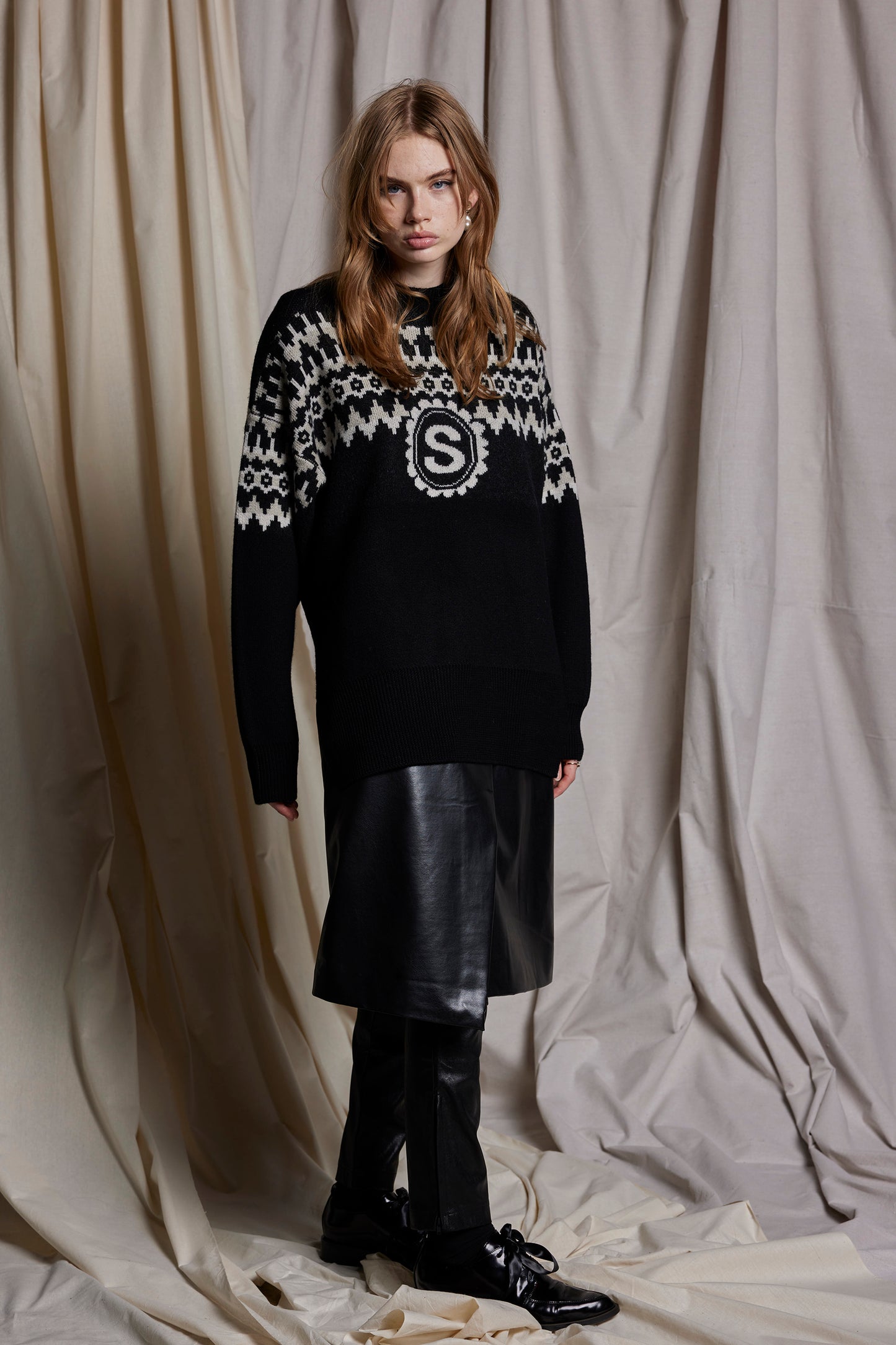 NORDIC NOIR JUMPER - MERINO