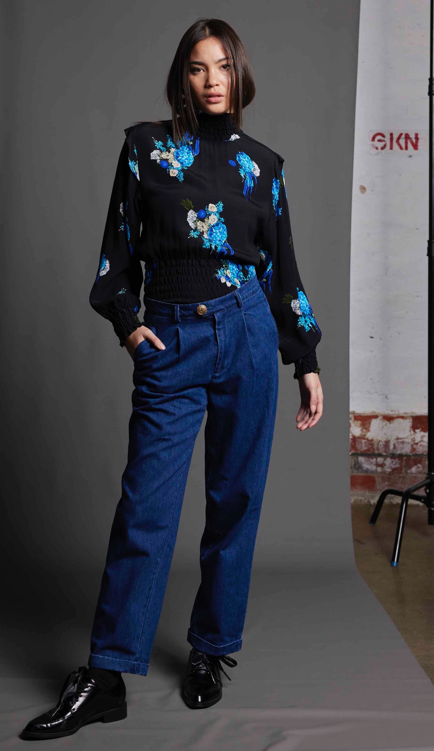 FEMME FATALE BODICE - ELECTRIC BLUE