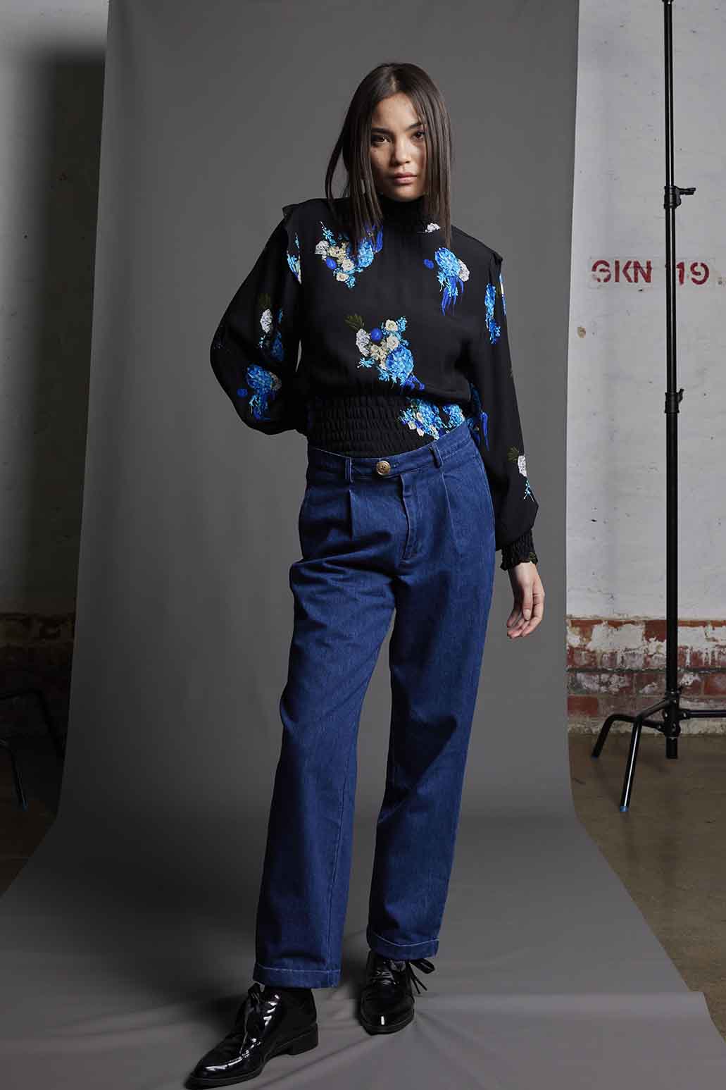 FEMME FATALE BODICE - ELECTRIC BLUE