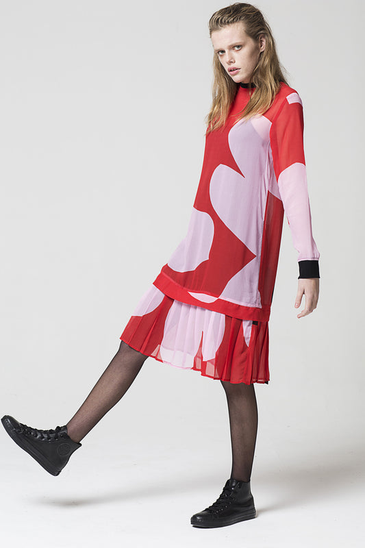 Heart Dress, Primitive Print