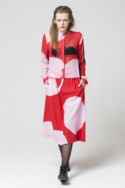 Displaced Blouse, Primitive Print