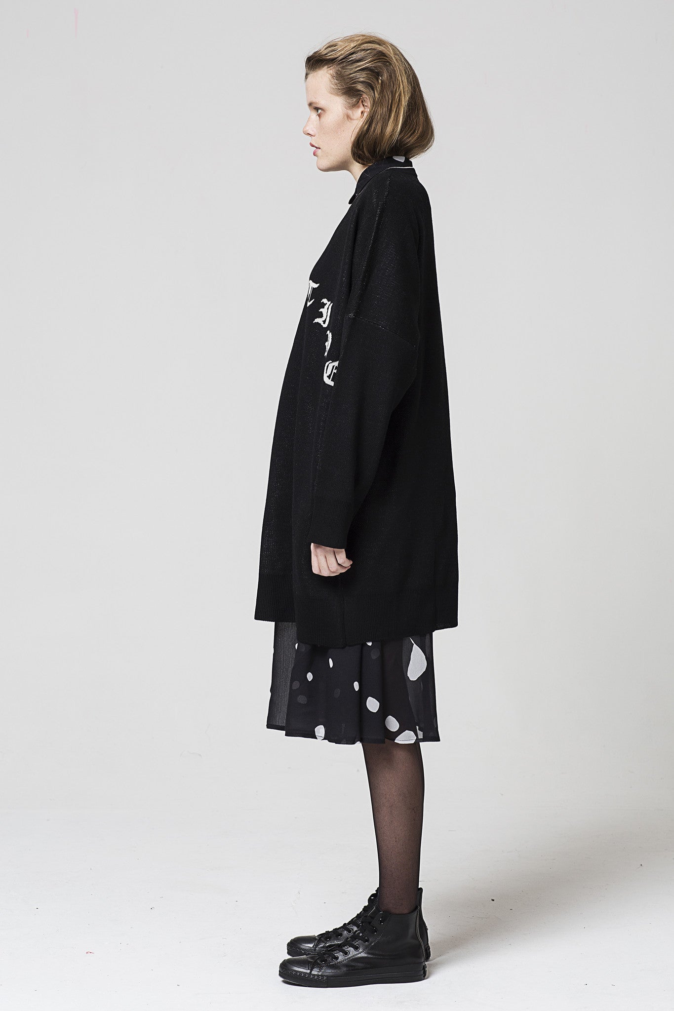 Primitive Jumper Dress, Black