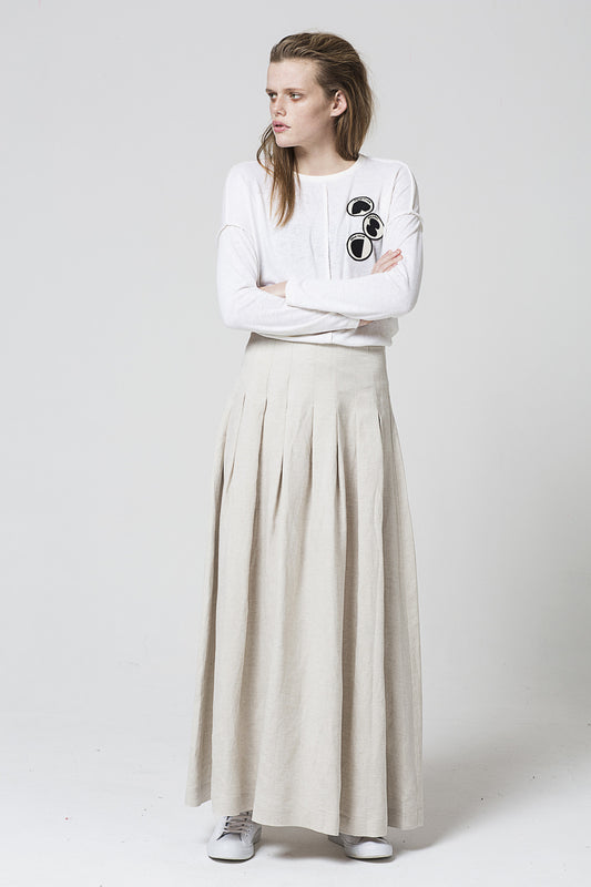 Society Skirt, Oyster