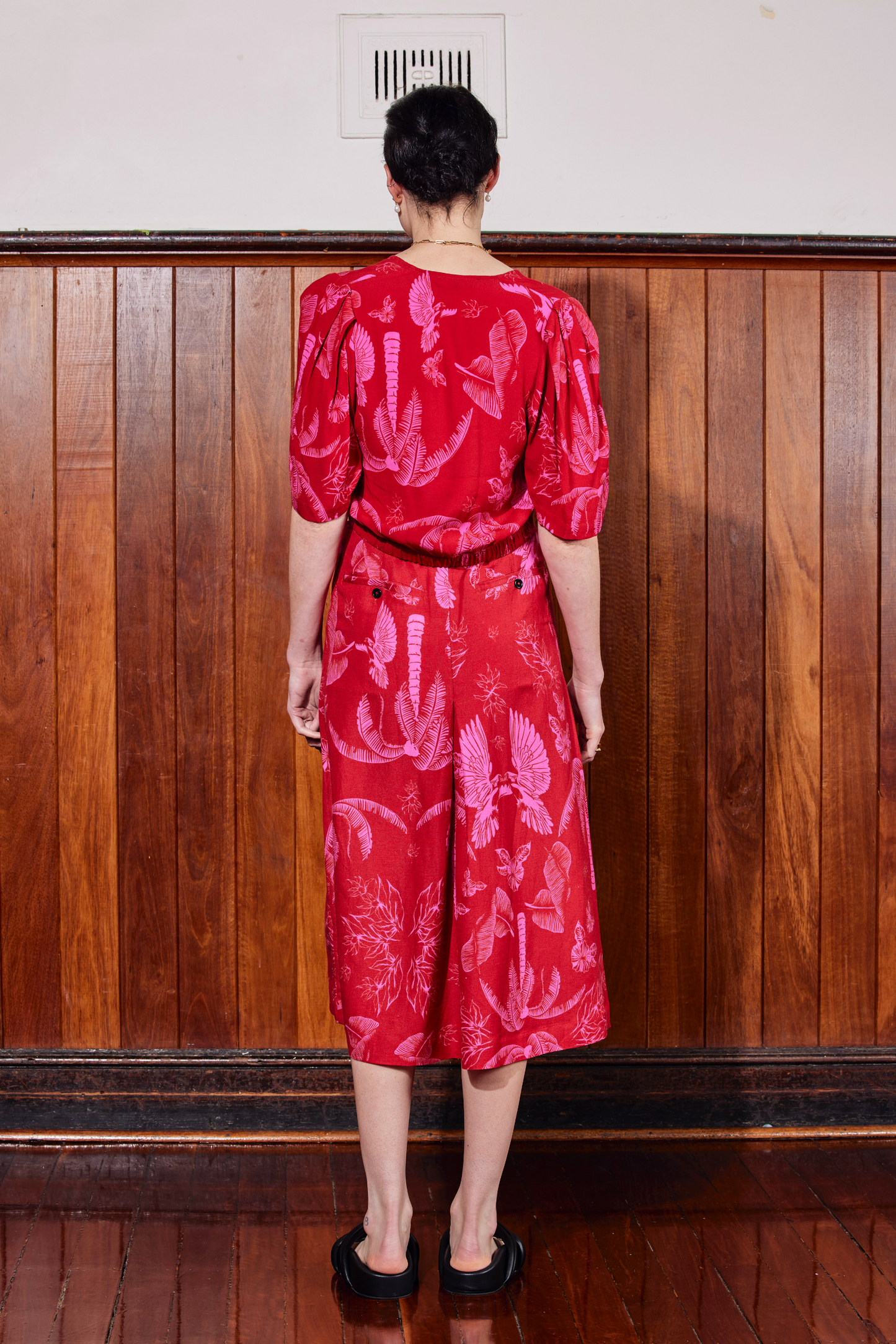 WILD TROPICS SKIRT - PINK ISLE PRINT