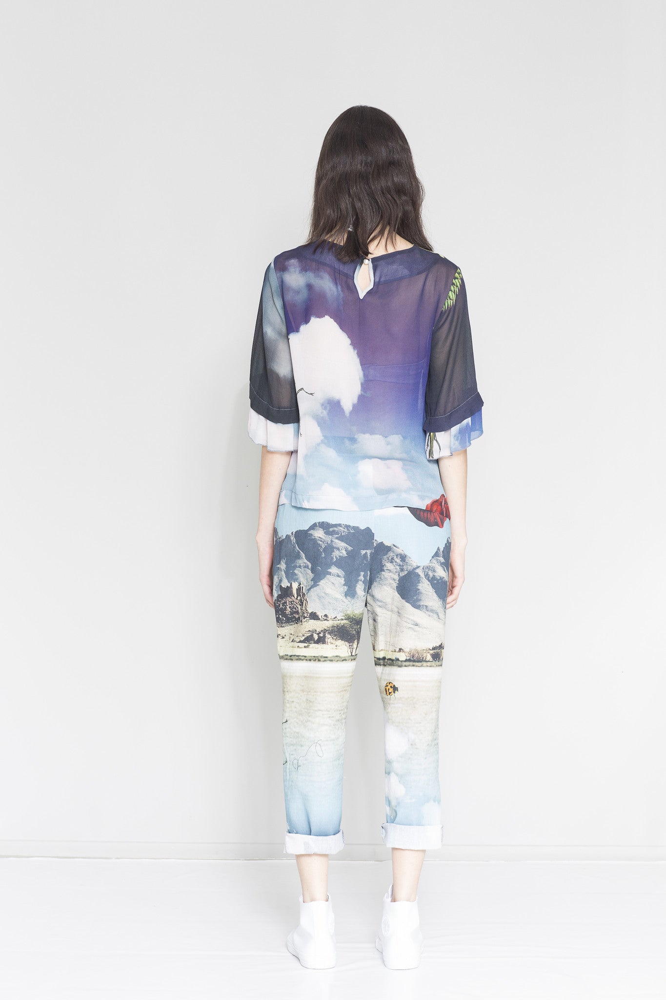 Worldly pant, print