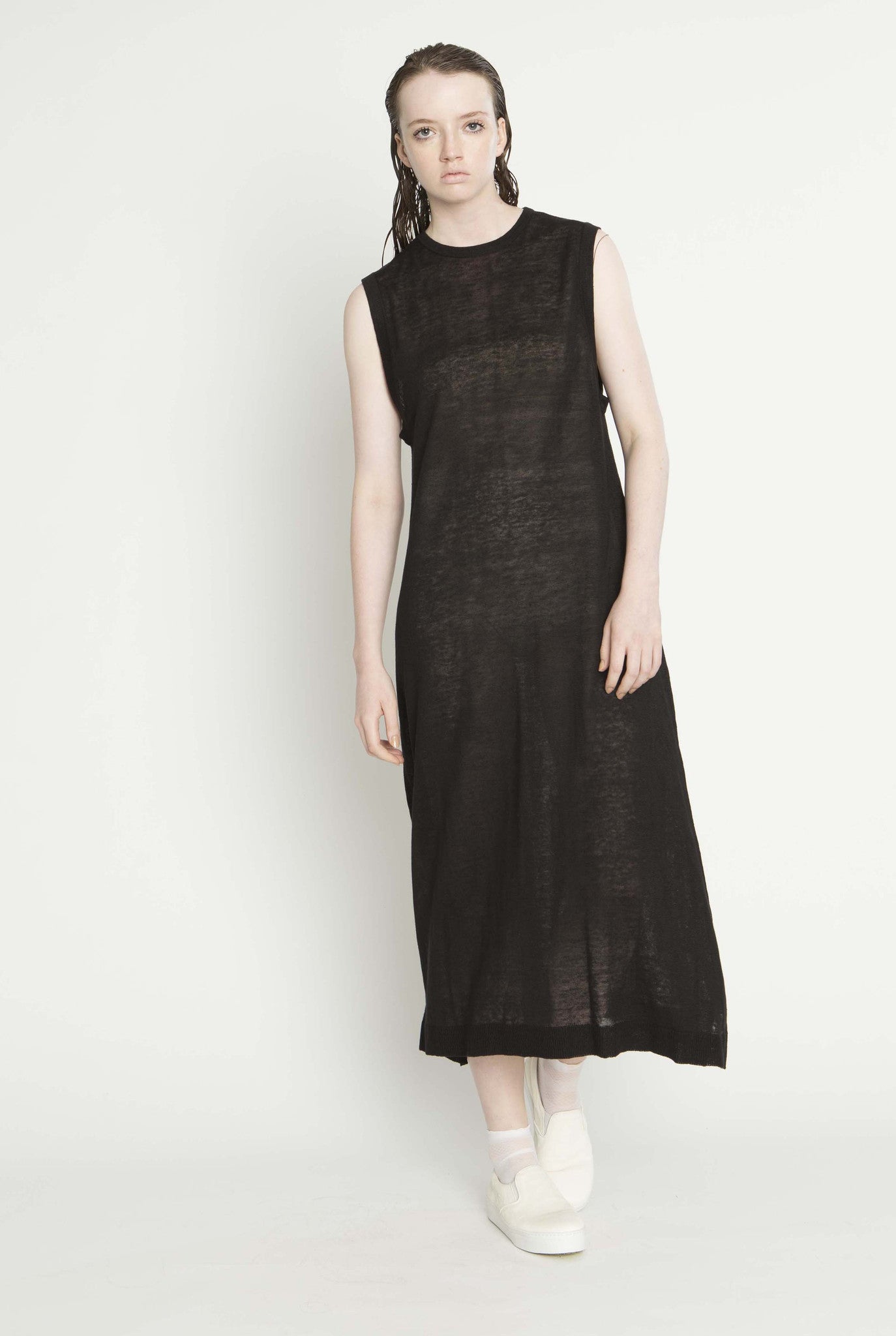 Relax Tank Dress, Black