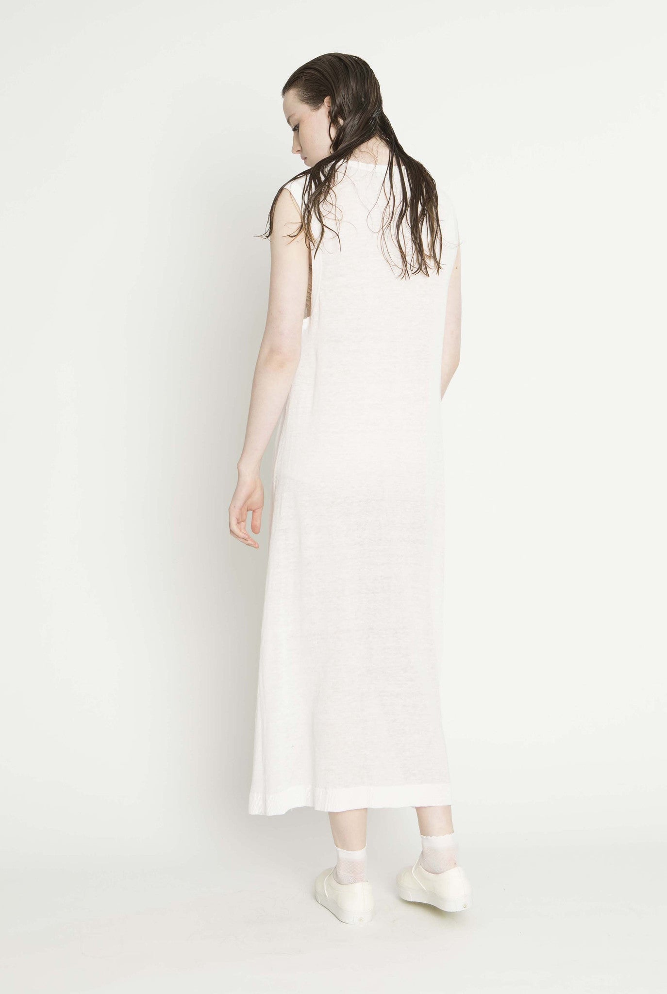 Relax Tank Dress, White