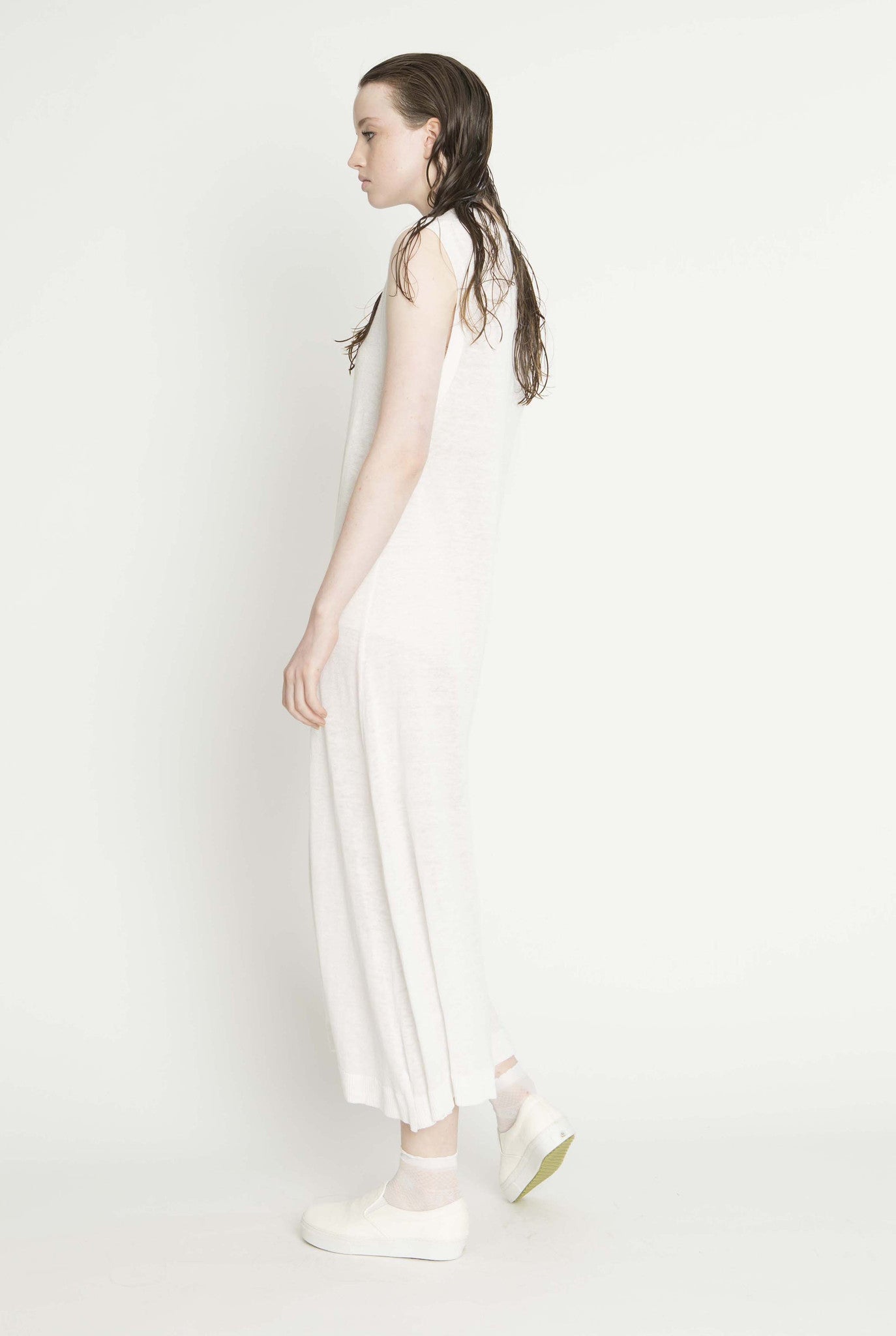 Relax Tank Dress, White