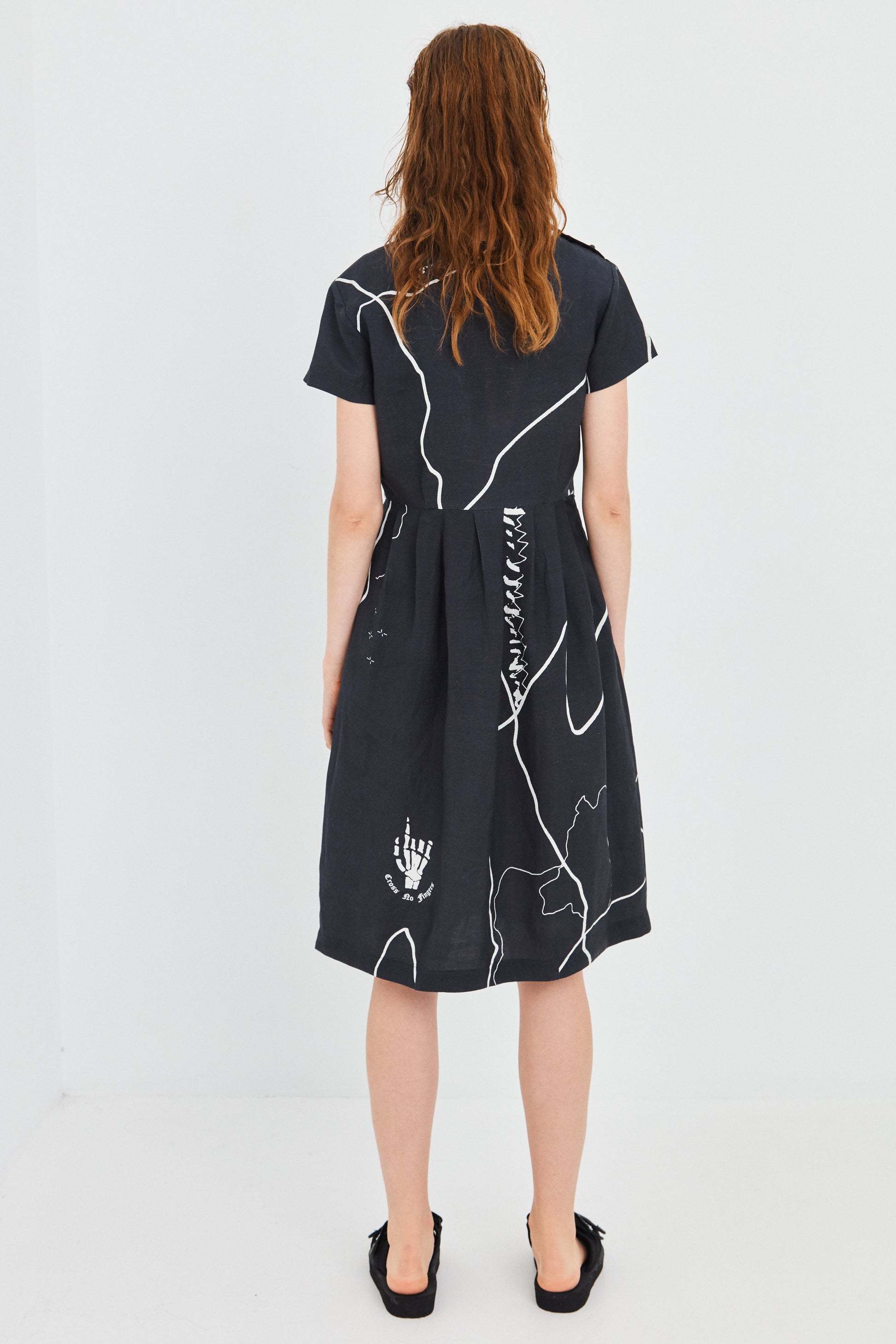 SATORIAL DRESS, BLACK PRINT