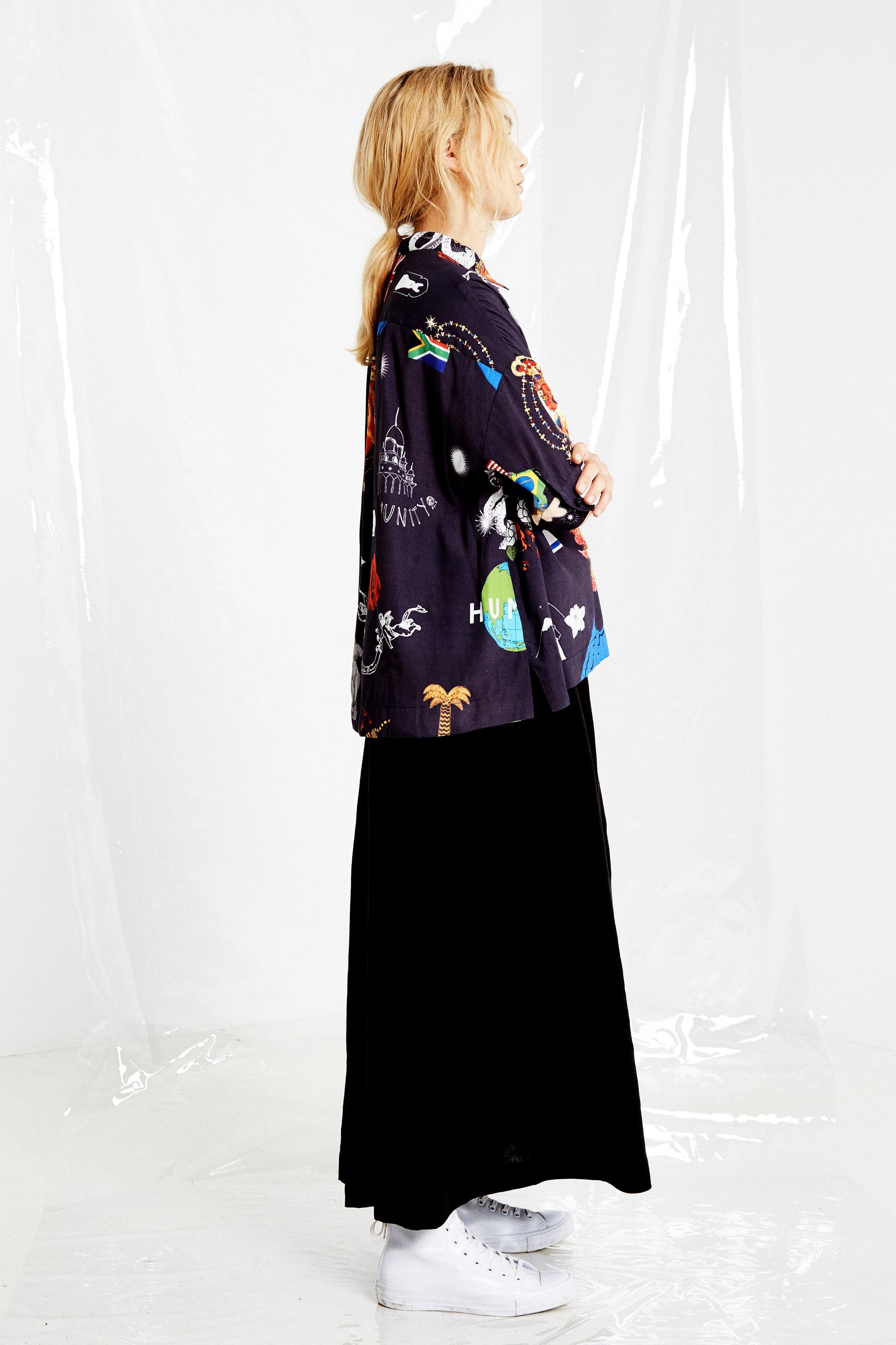 Human Kind Blouse, Black Print