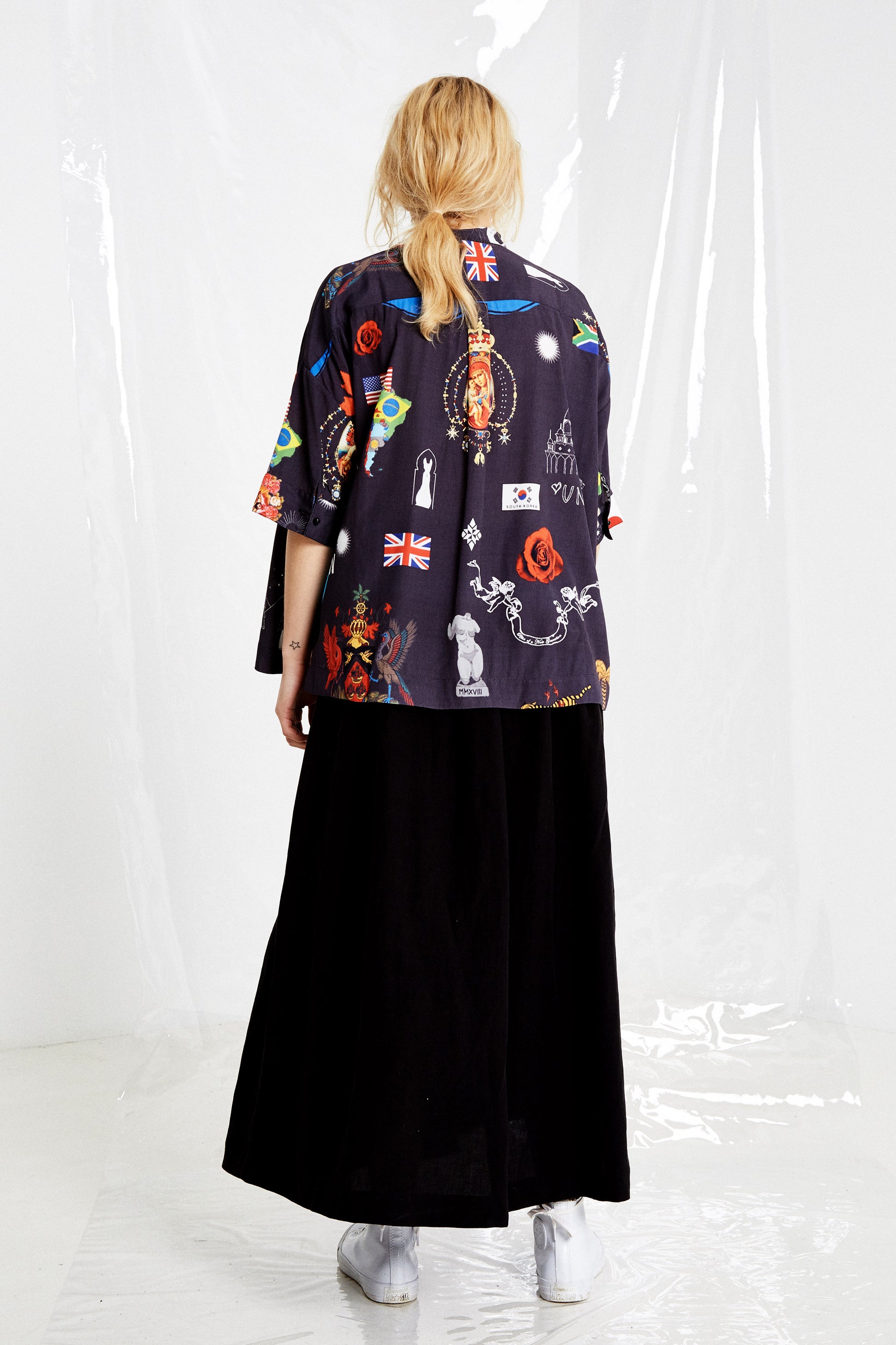 Human Kind Blouse, Black Print