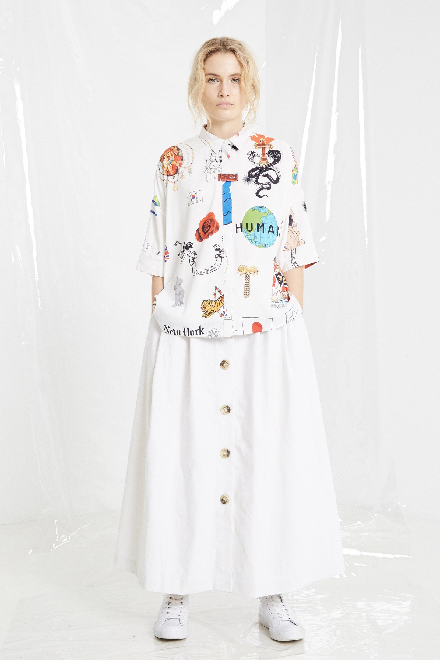 Human Kind Blouse, White