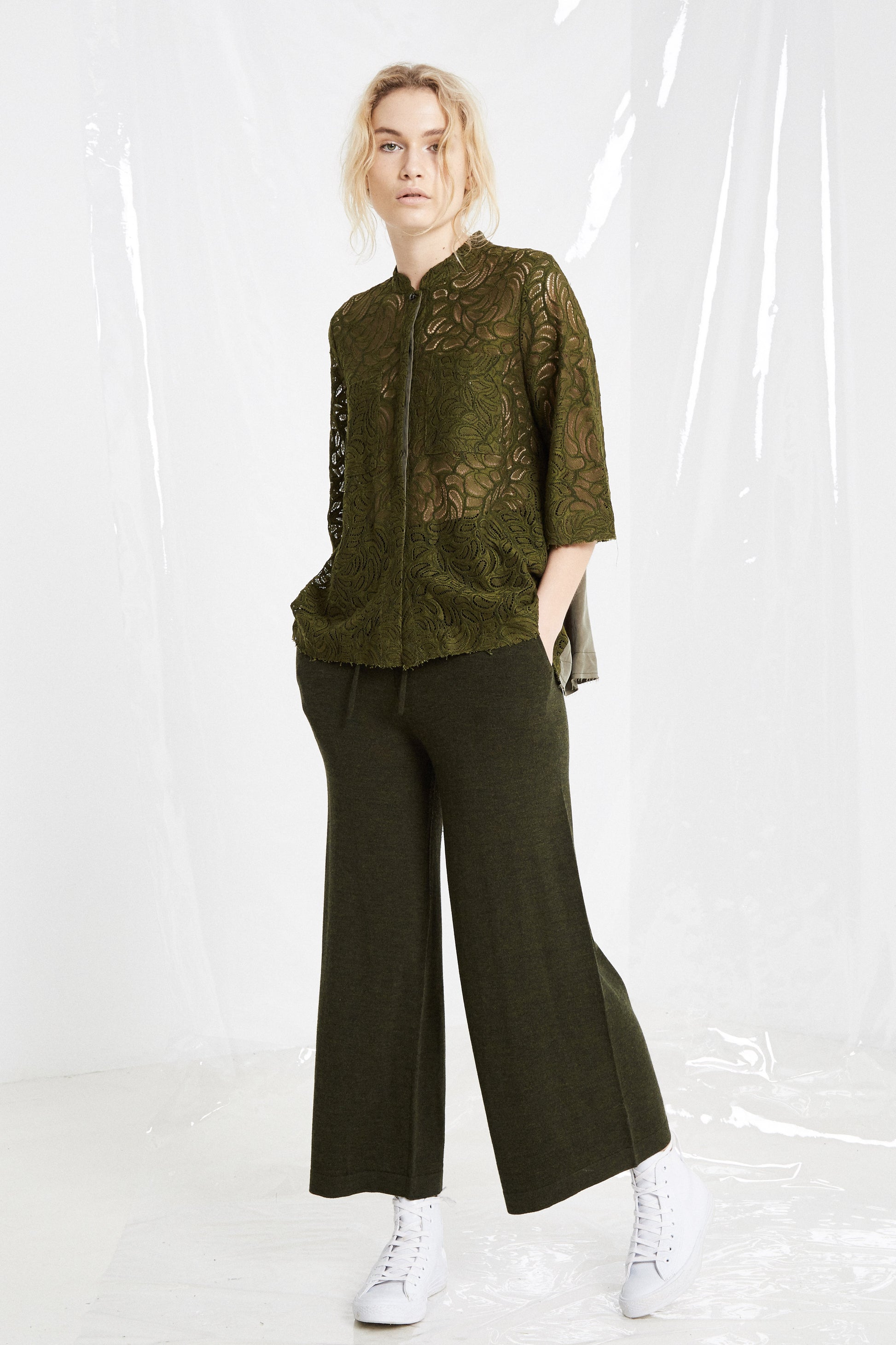 LEISURE KNIT PANT - KHAKI