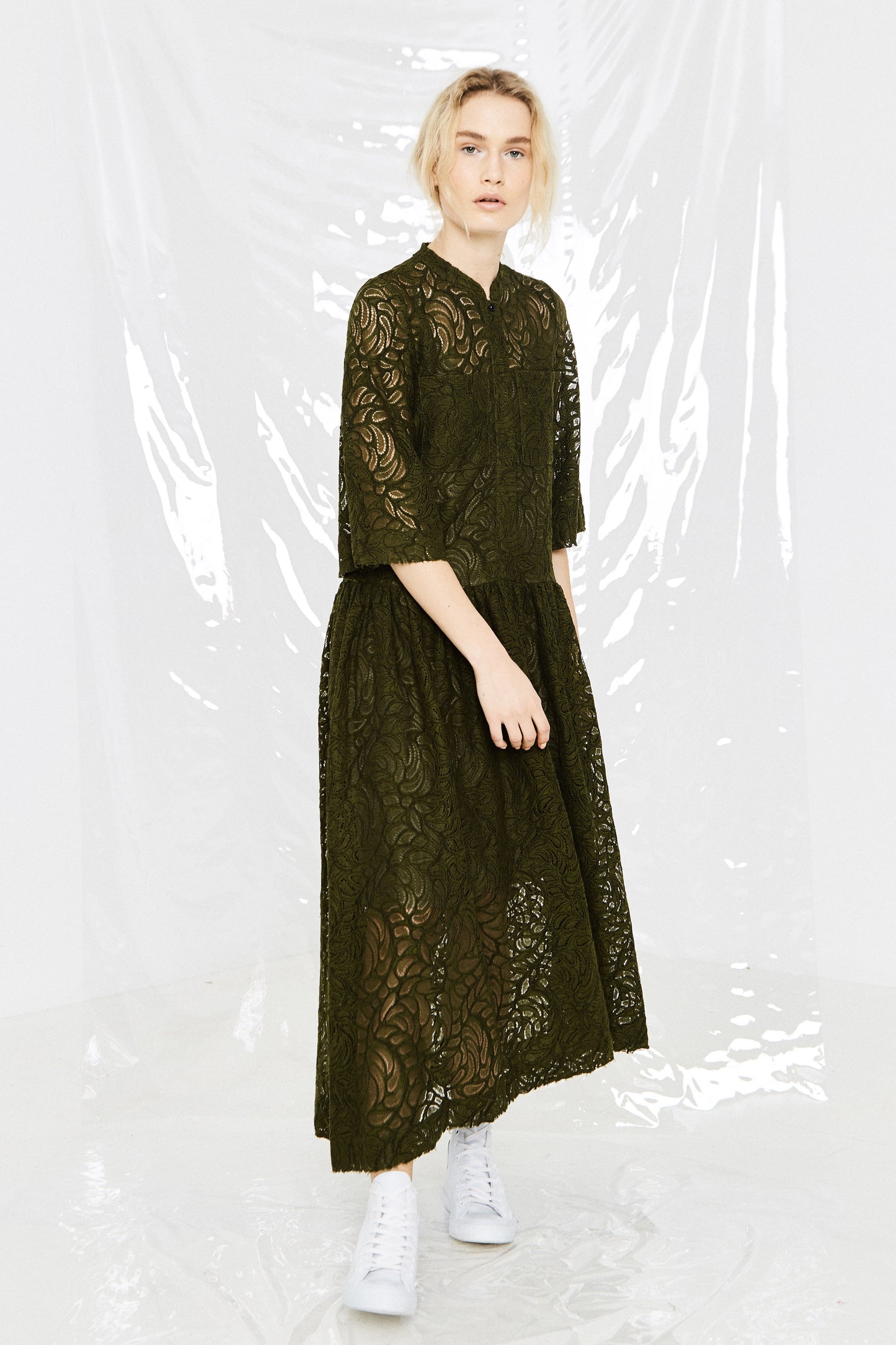 Wildwood Dress, Khaki