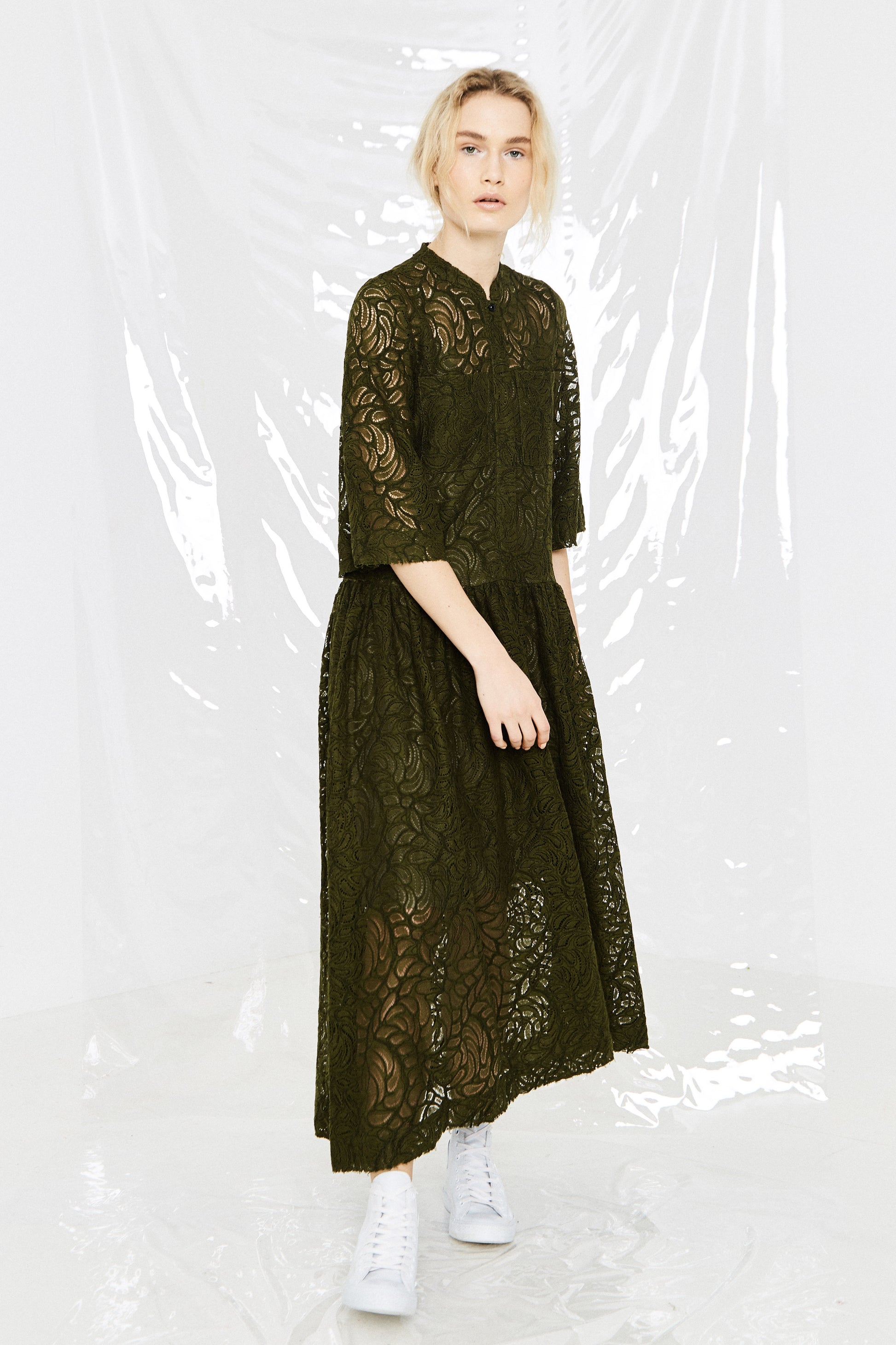 Wildwood Dress, Khaki