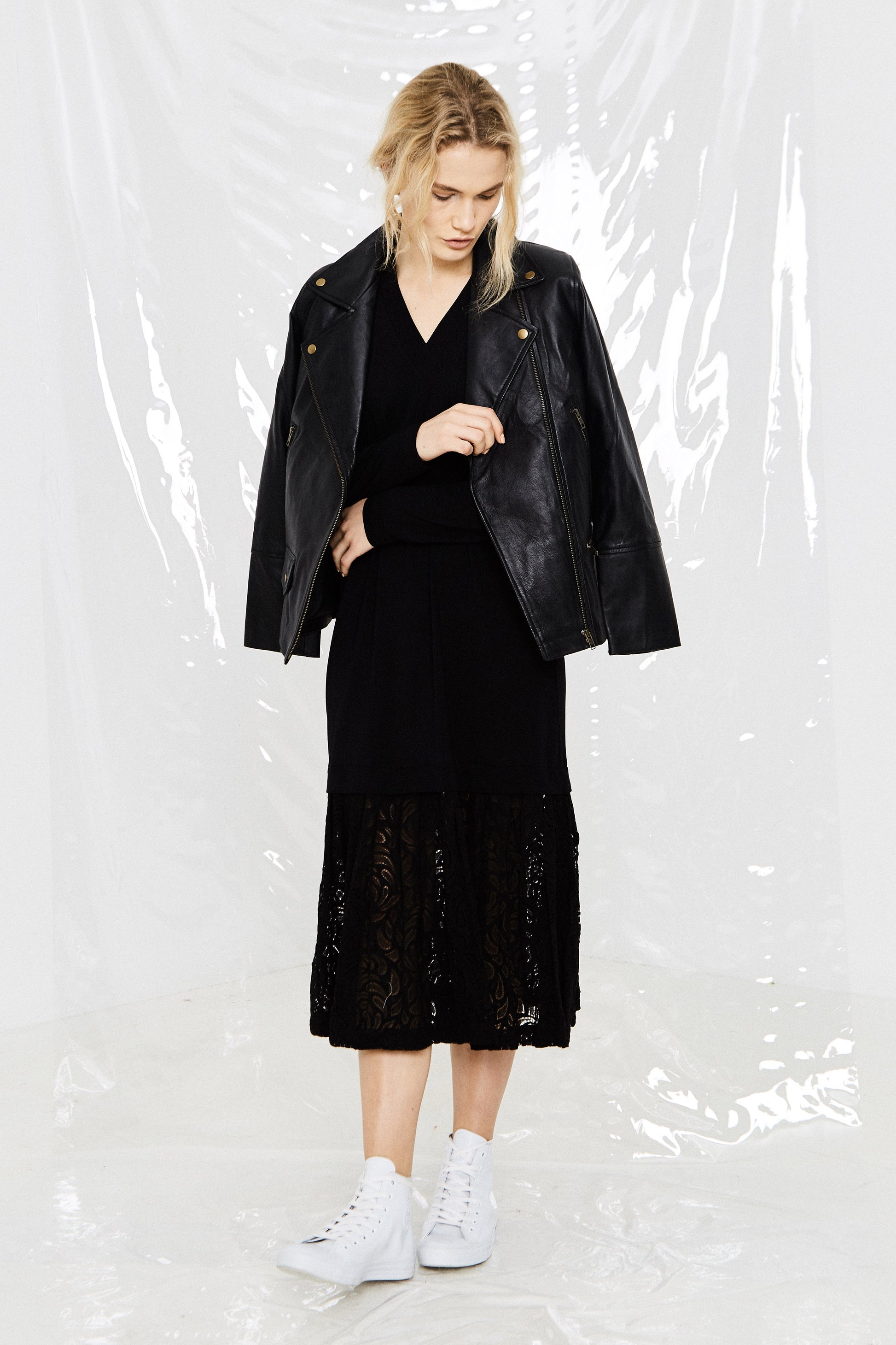 NOMAD LAMBSKIN JACKET - Black