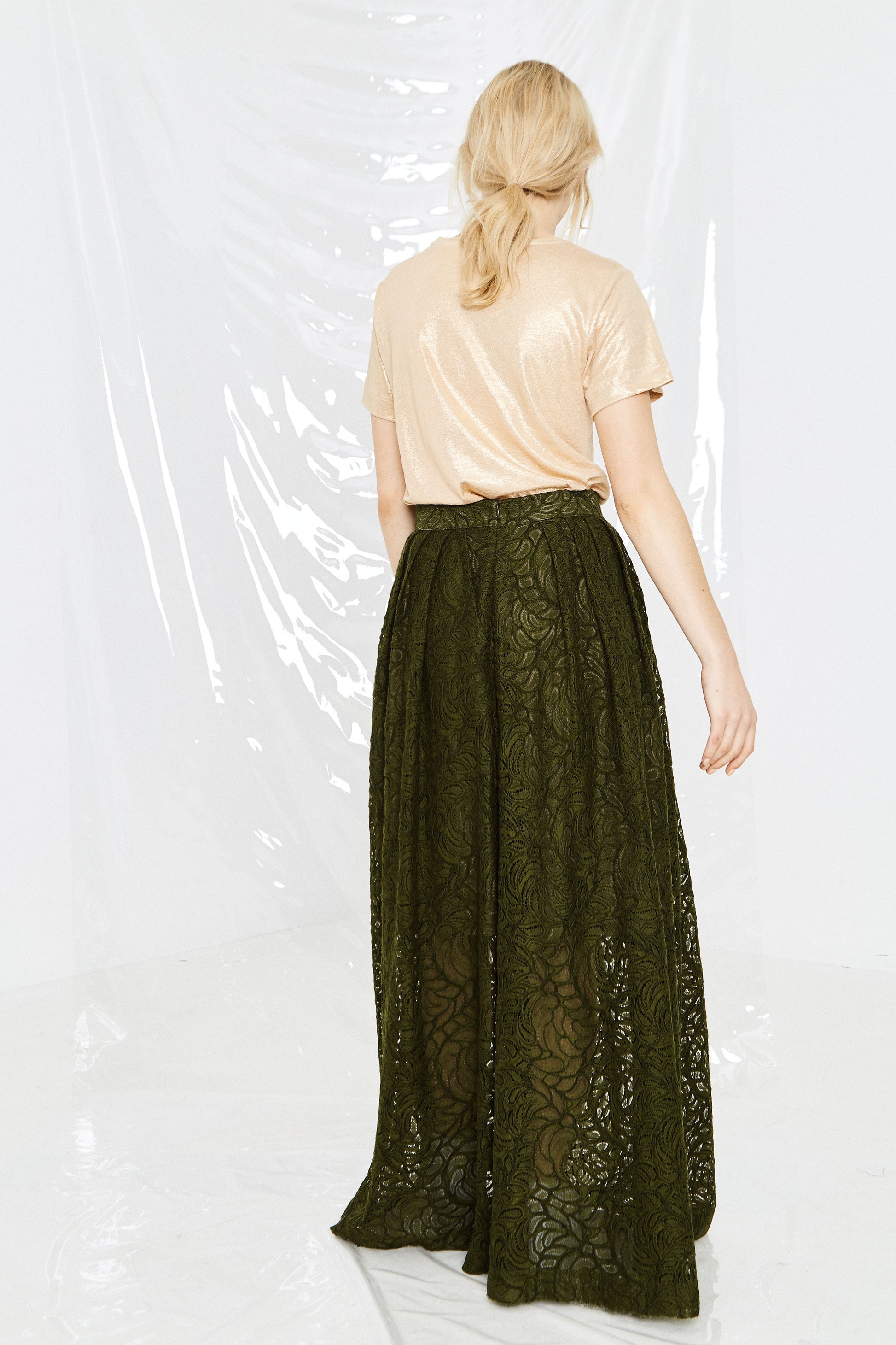 Human Bling Tee Gold